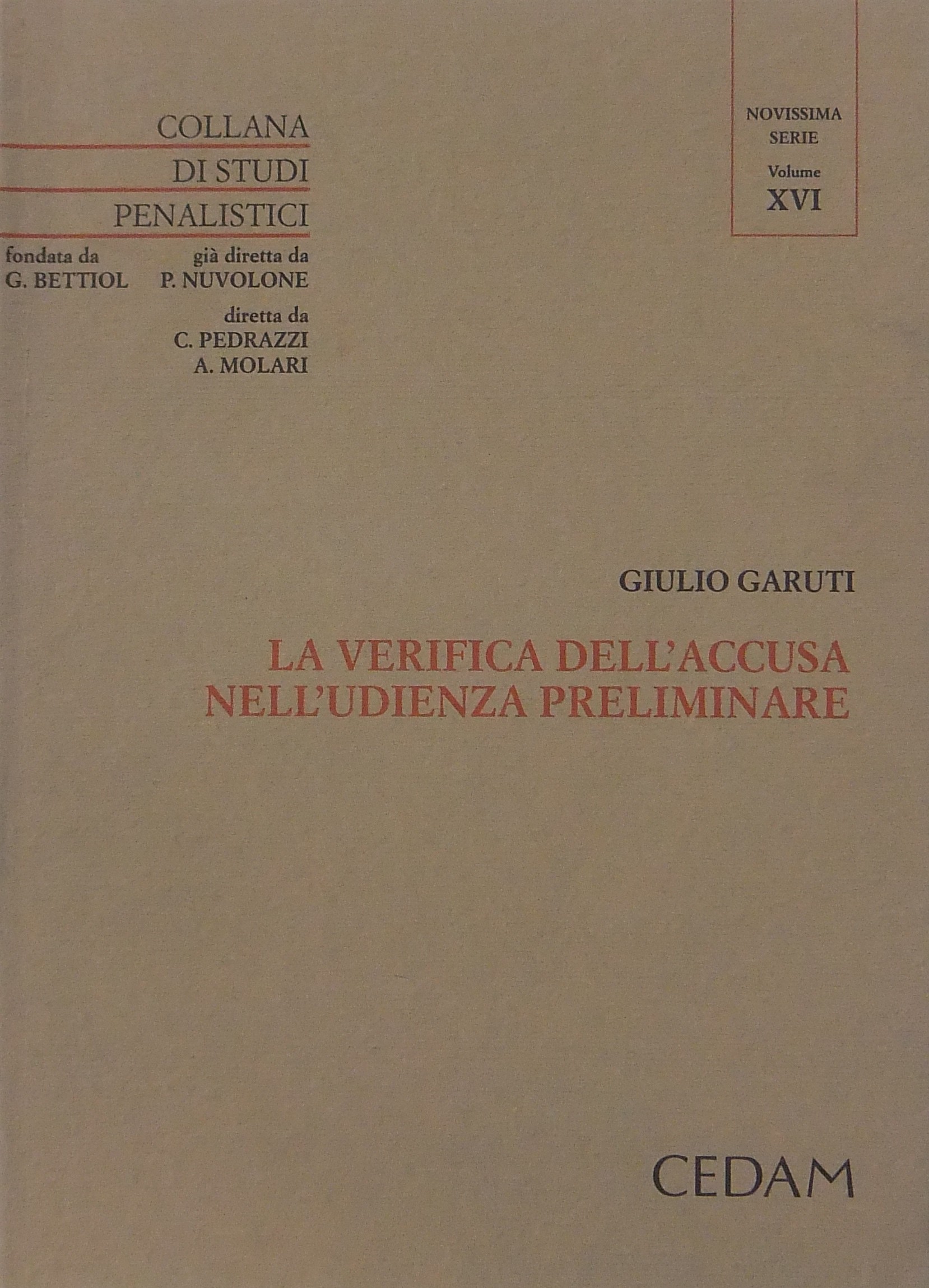 La verifica dell'accusa nell'udienza preliminare
