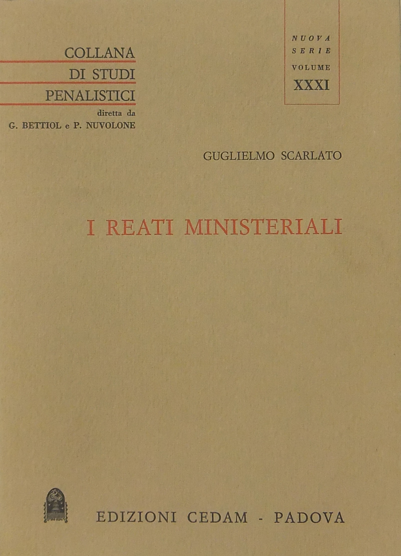I reati ministeriali