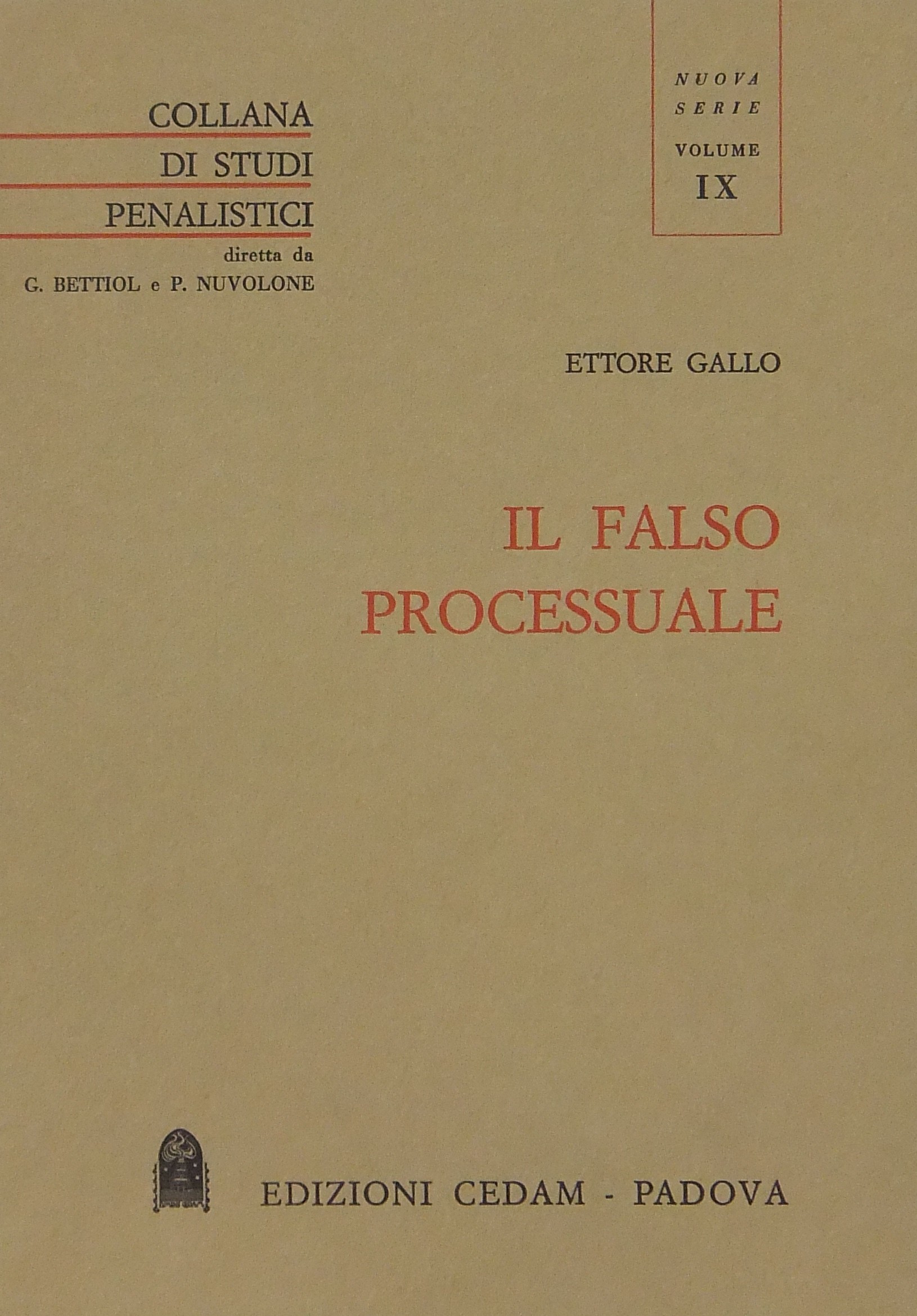 Il falso processuale
