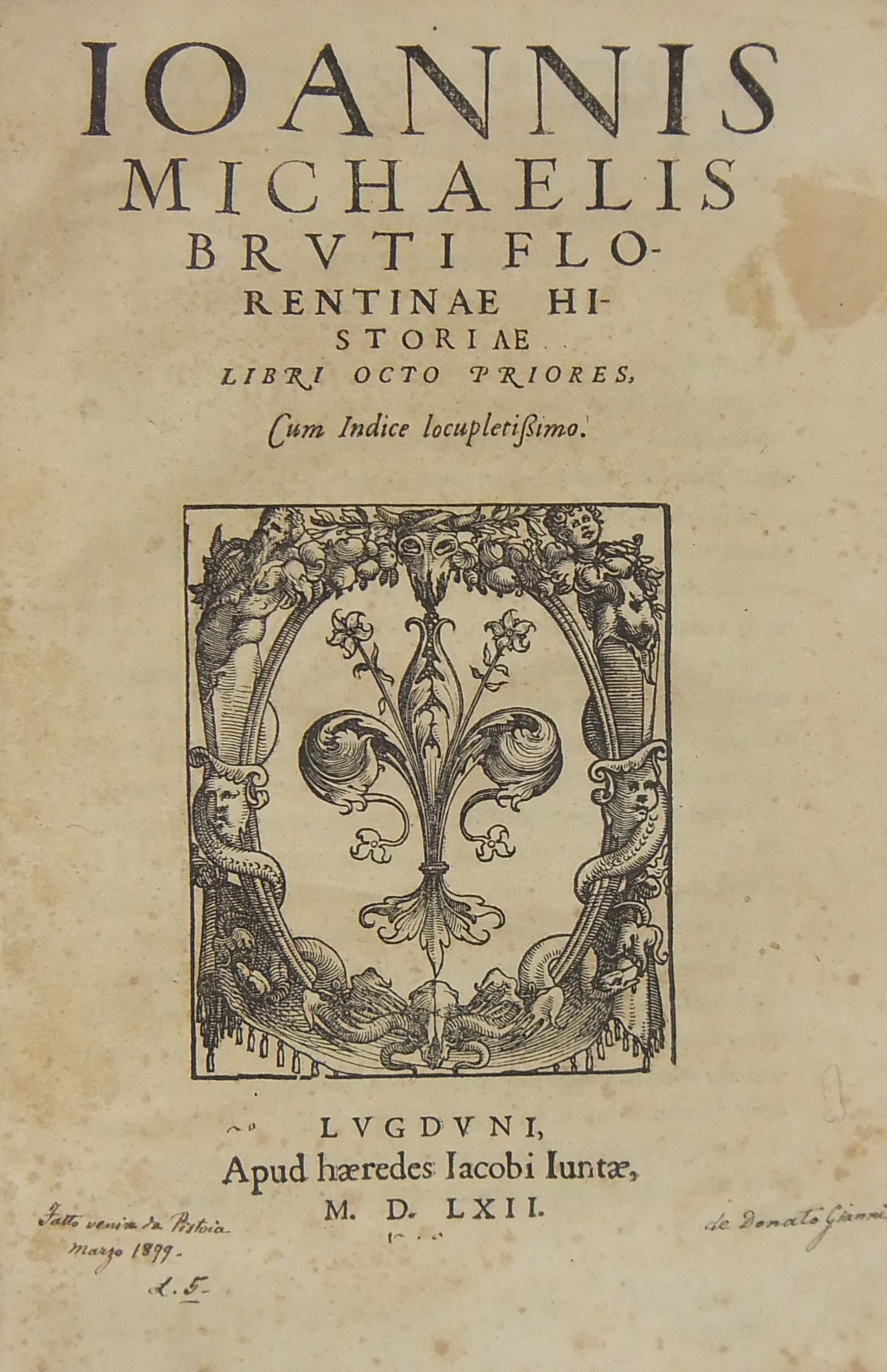 Ioannis Michaelis Bruti, Florentinae historiae libri octo priores