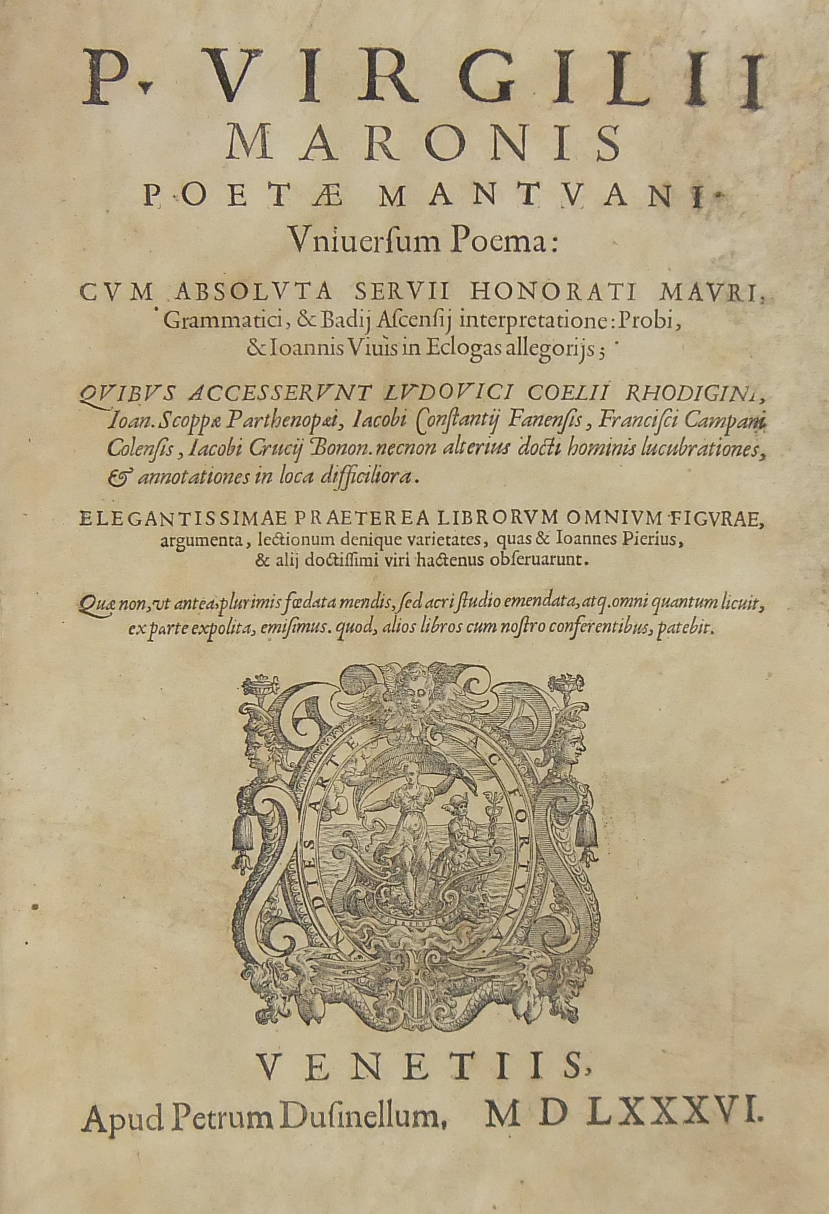 P. Virgilii Maronis poetae Mantuani Vniuersum poema