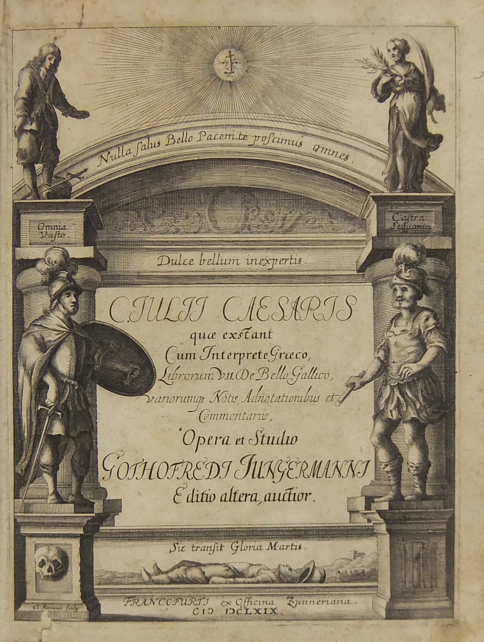 C. Julii Caesaris .., docti accuratissima recognitione accedit nvnc vetus interpres Graecus librorum VII de Bello gallico
