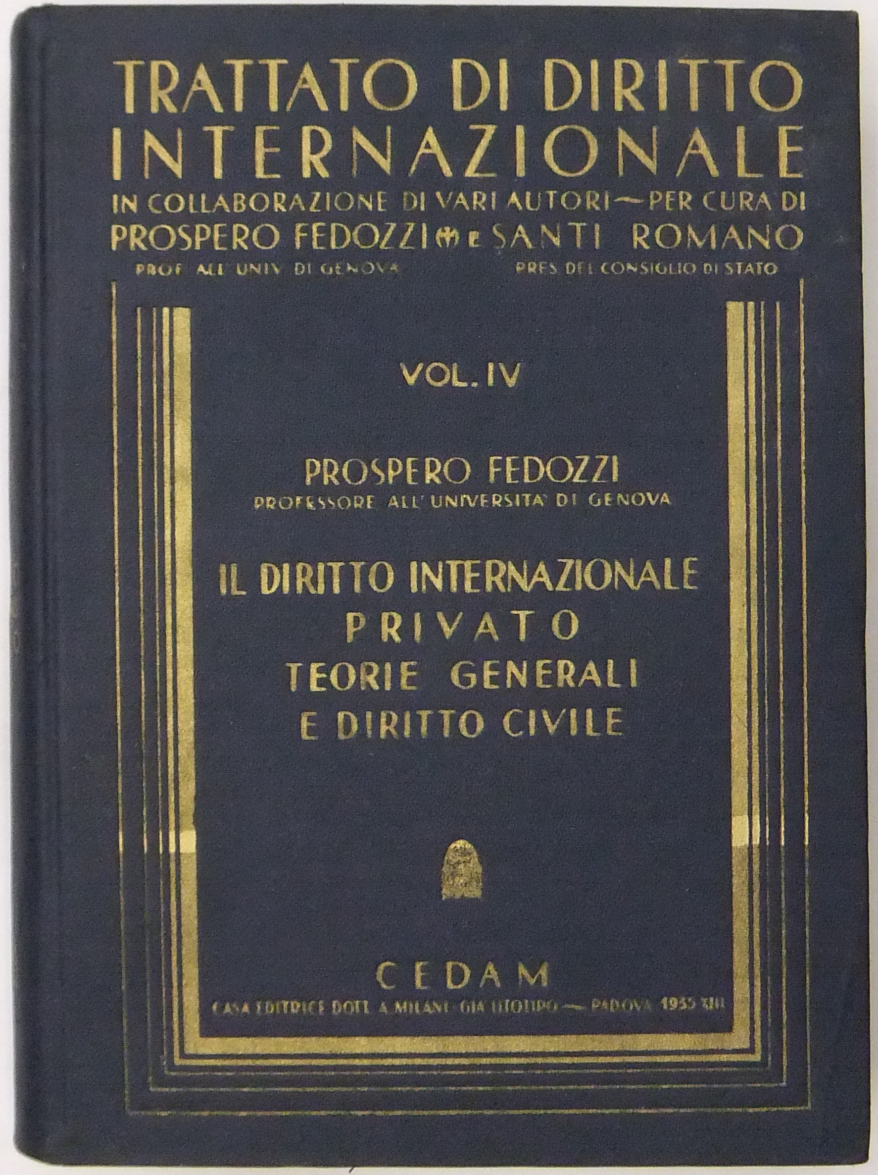Il diritto internazionale privato.