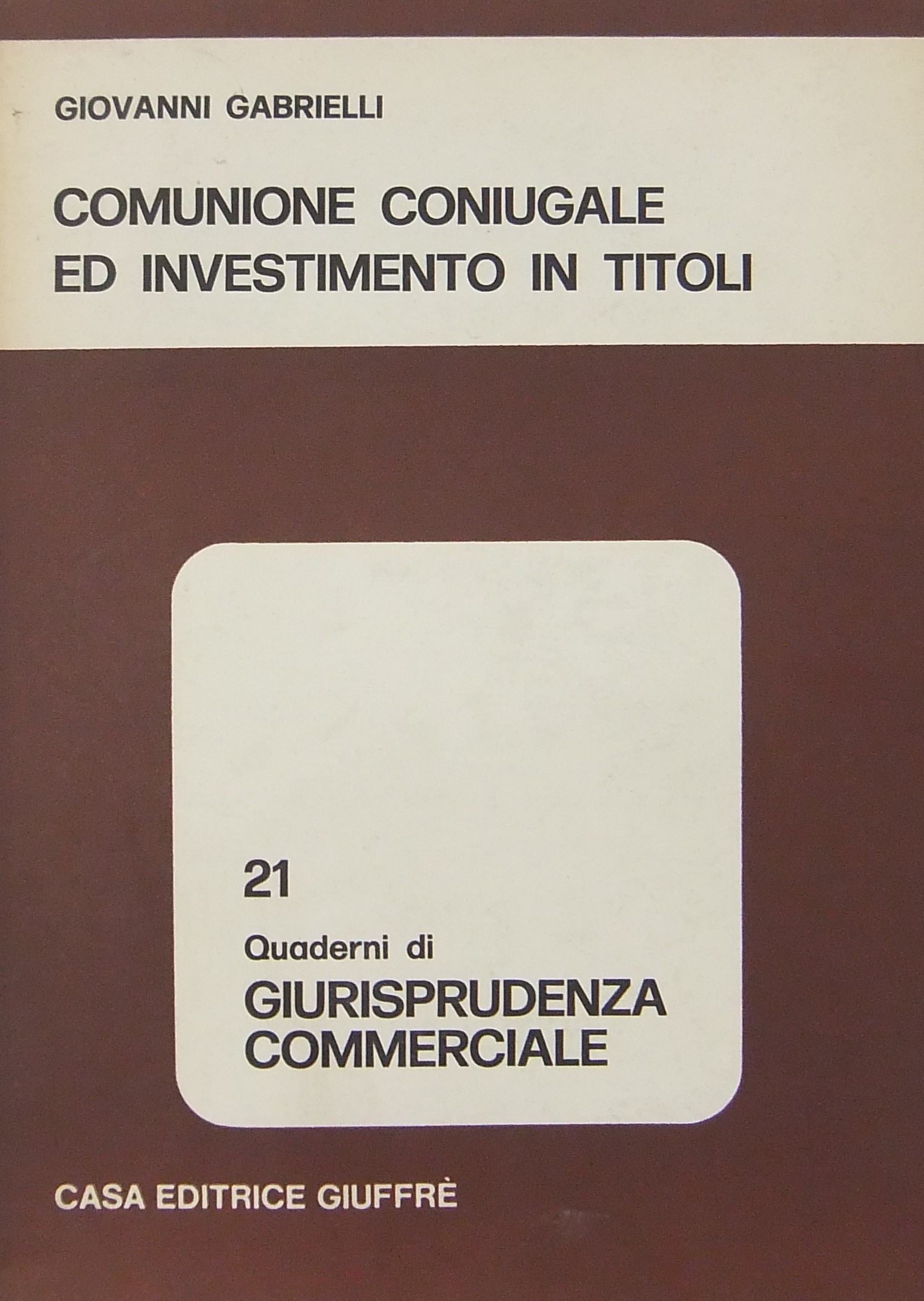 Comunione coniugale ed investimento in titoli