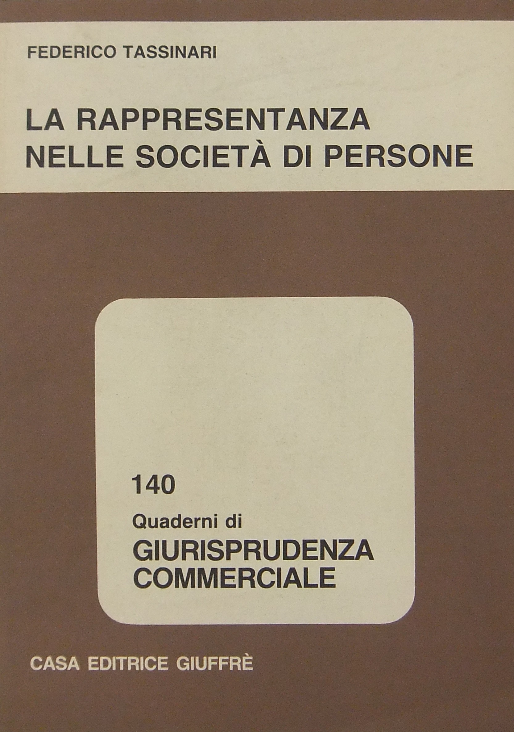 La rappresentanza nelle società di persone