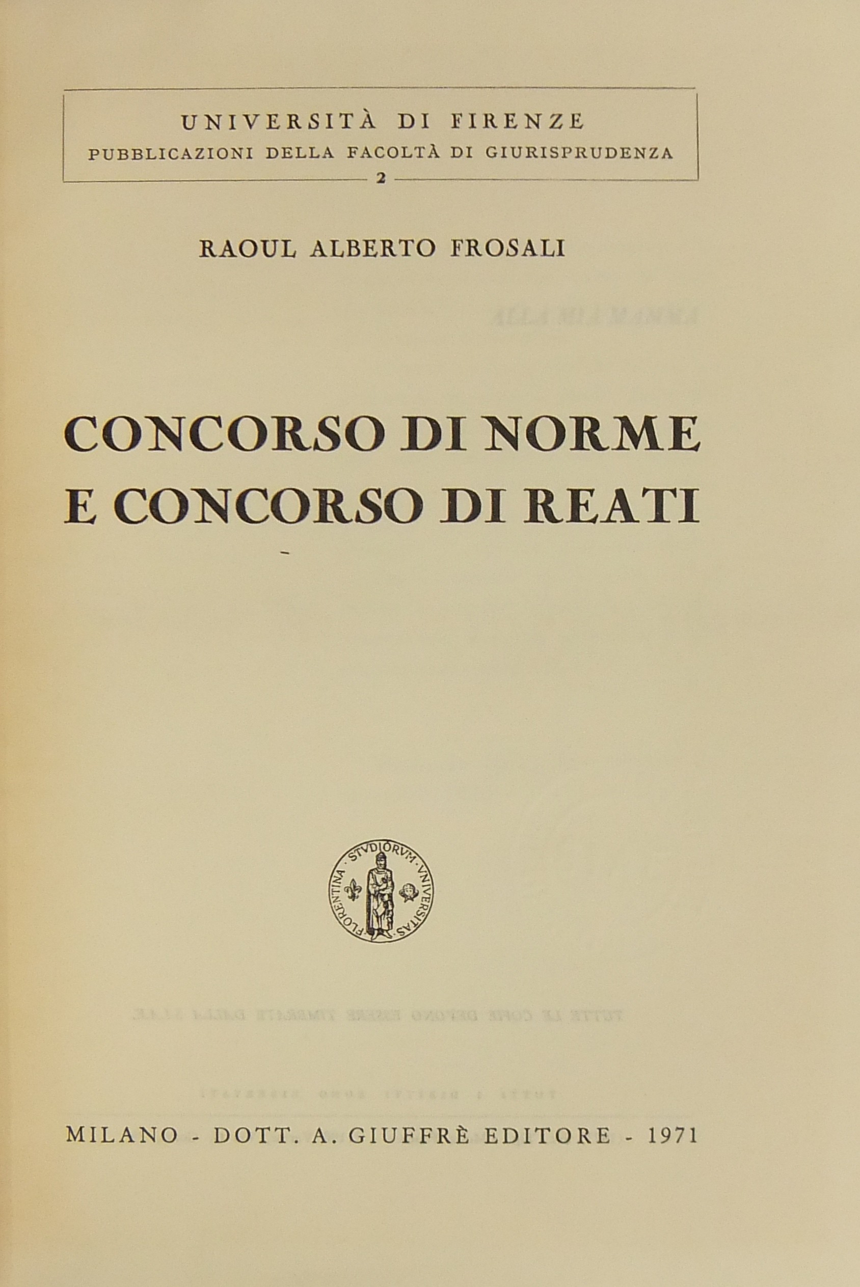 Concorso di norme e concorso di reati