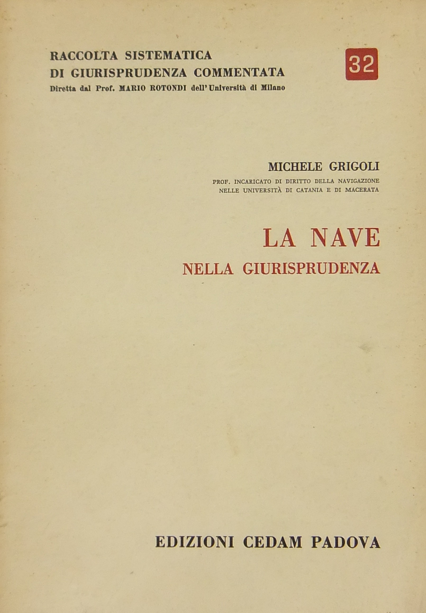 La nave nella giurisprudenza