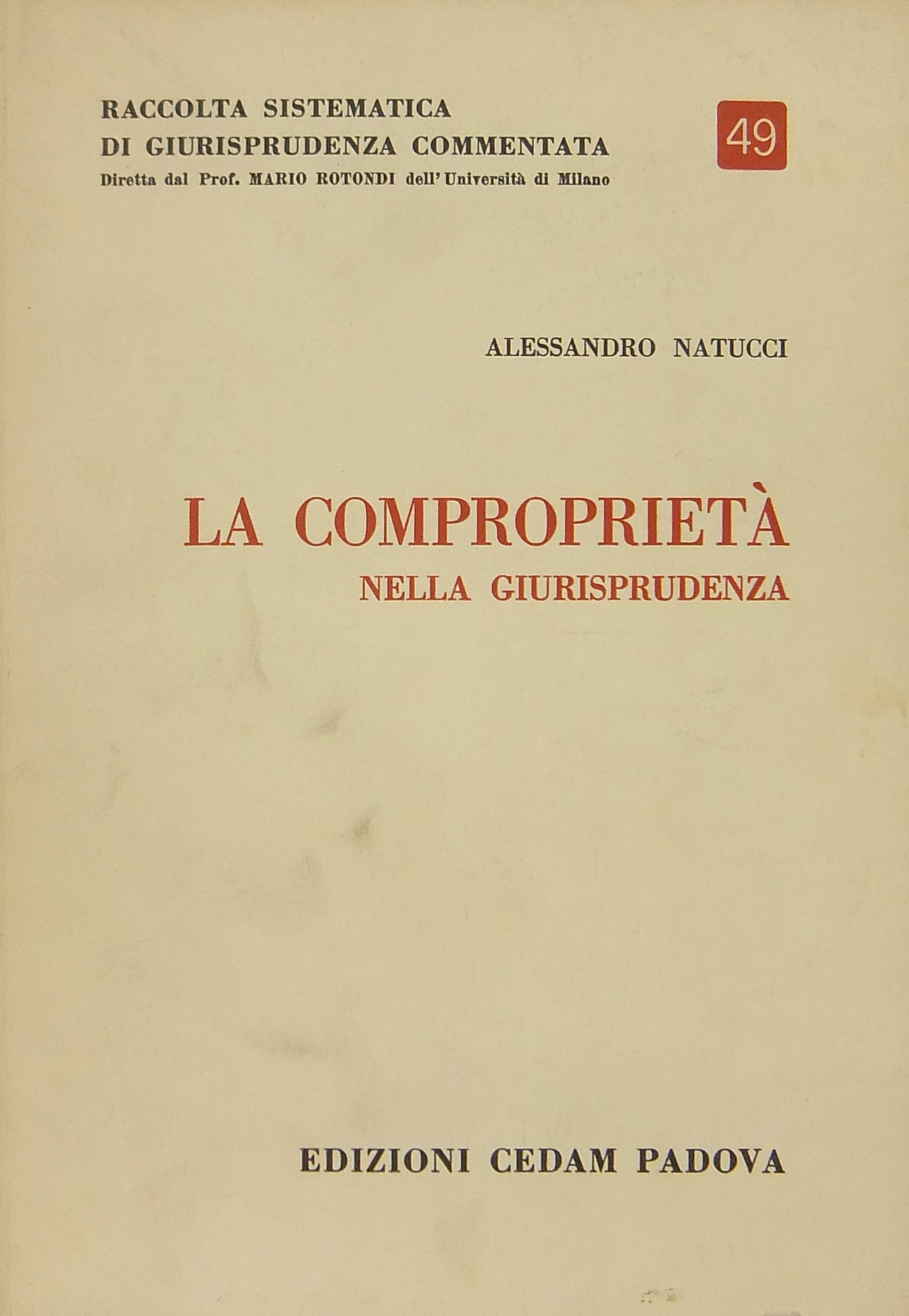 La comproprietà nella giurisprudenza