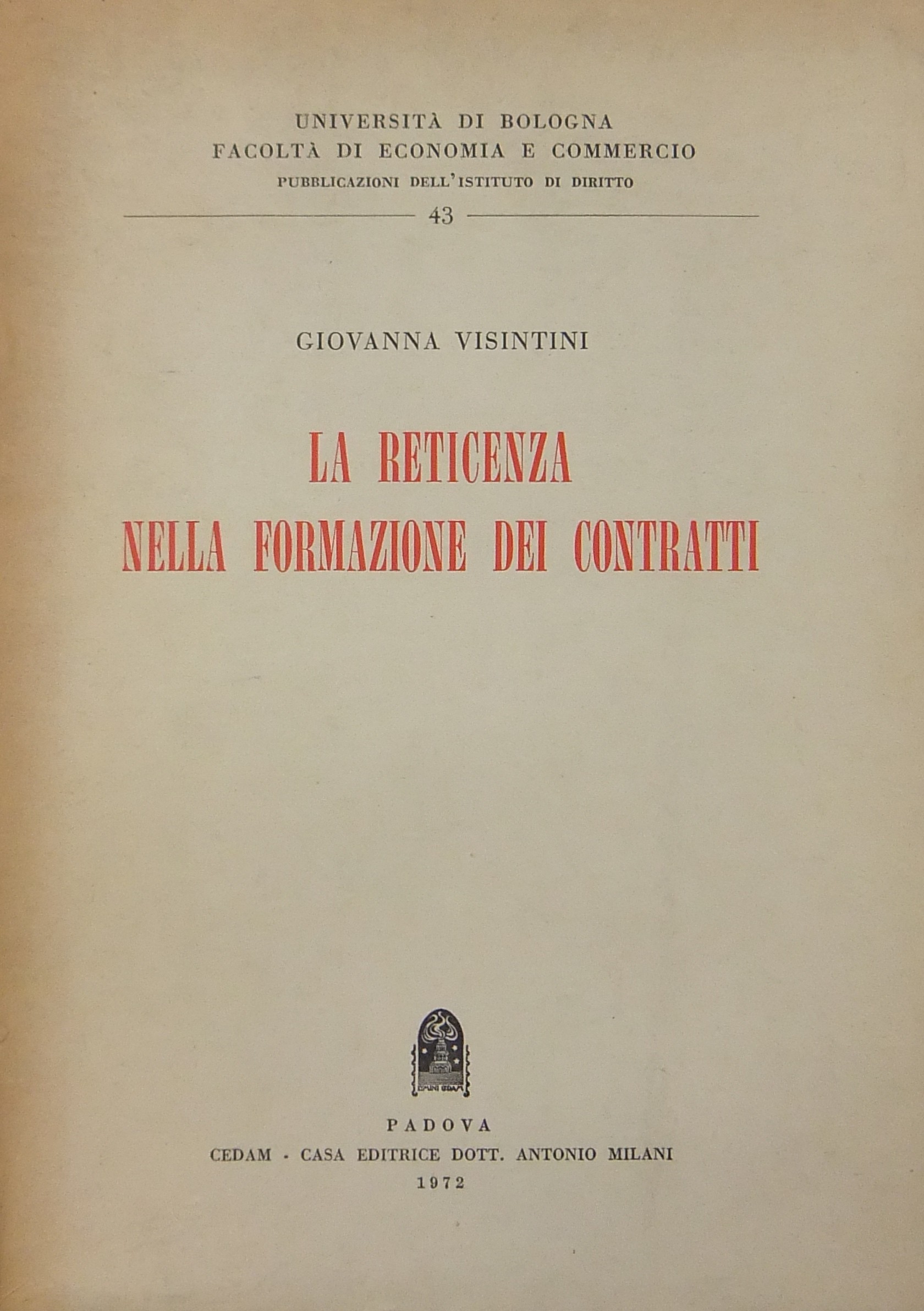 La reticenza nella formazione dei contratti