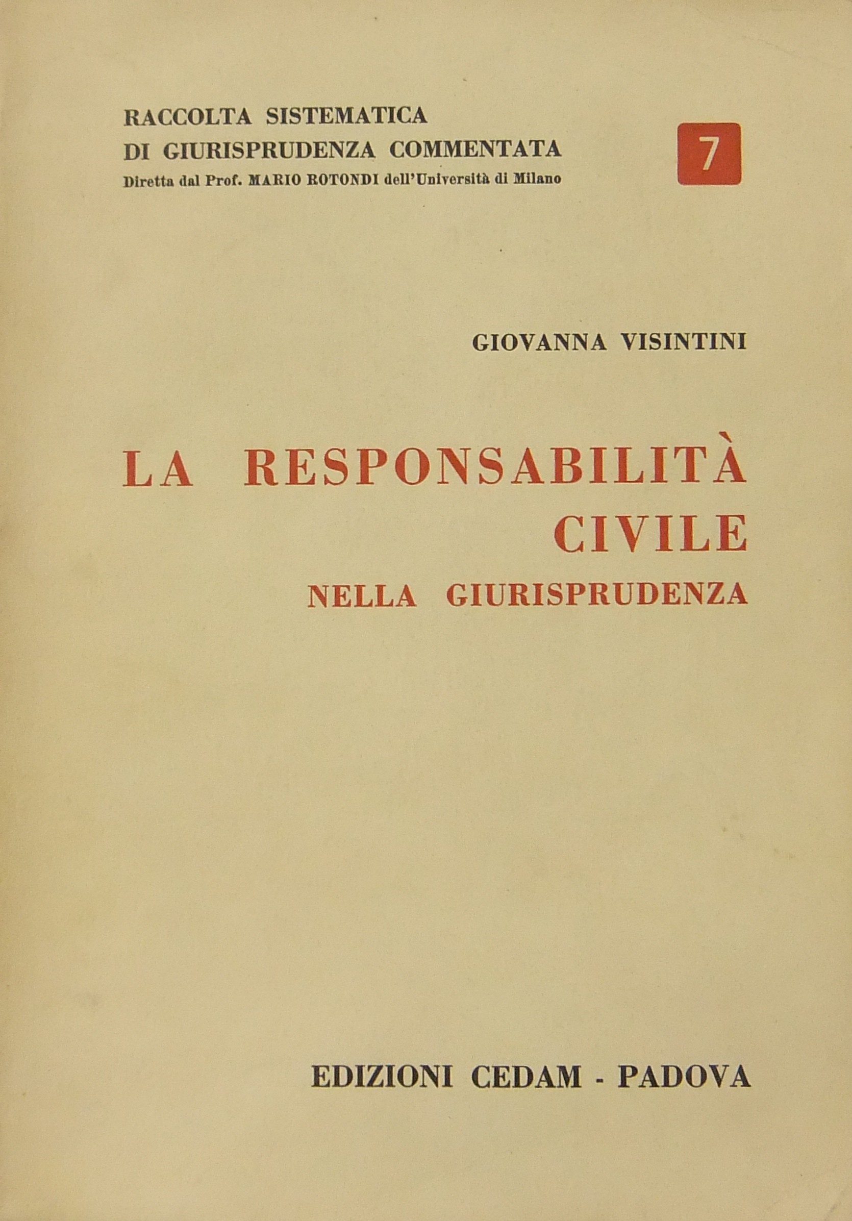La responsabilità civile nella giurisprudenza