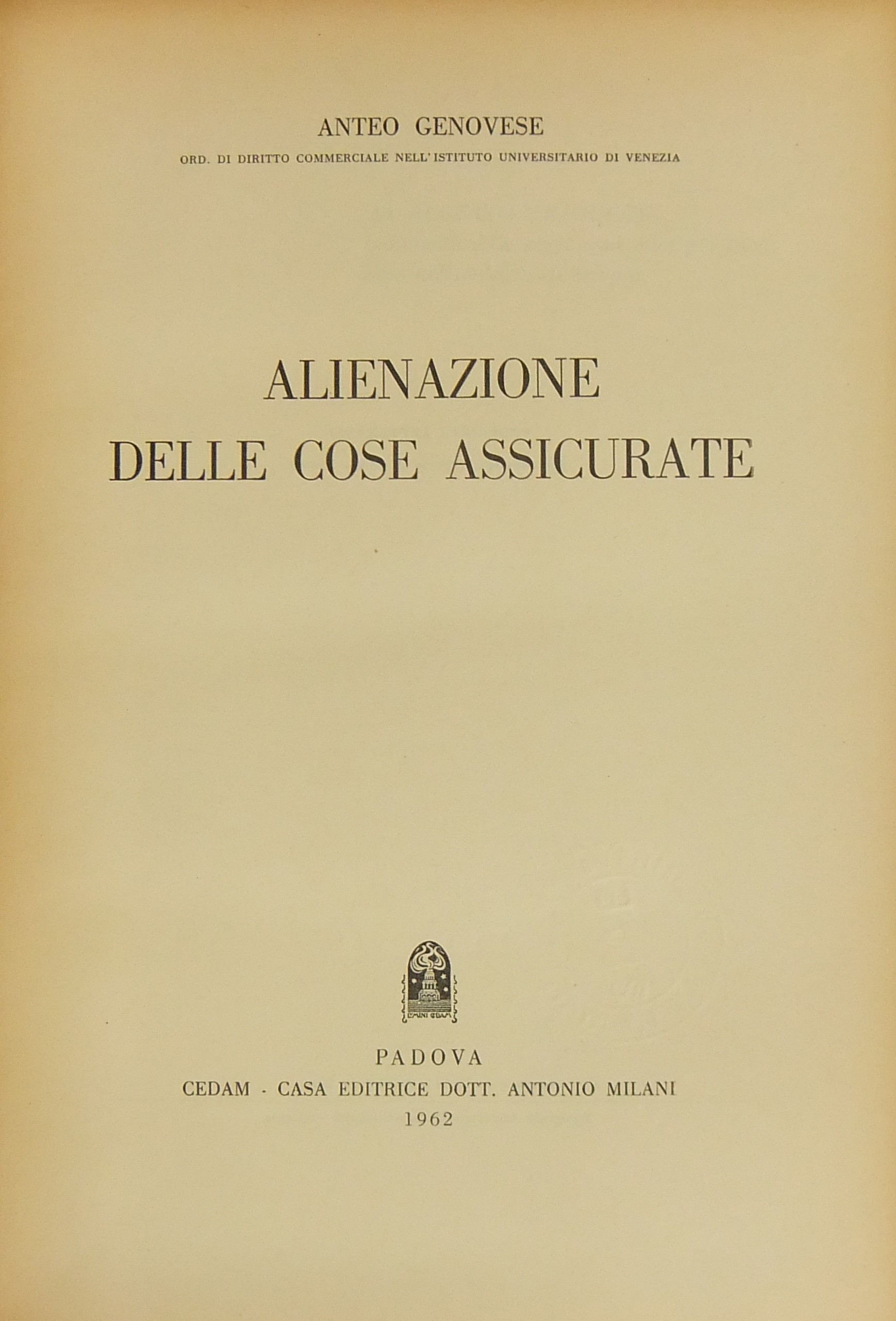 Alienazione delle cose assicurate