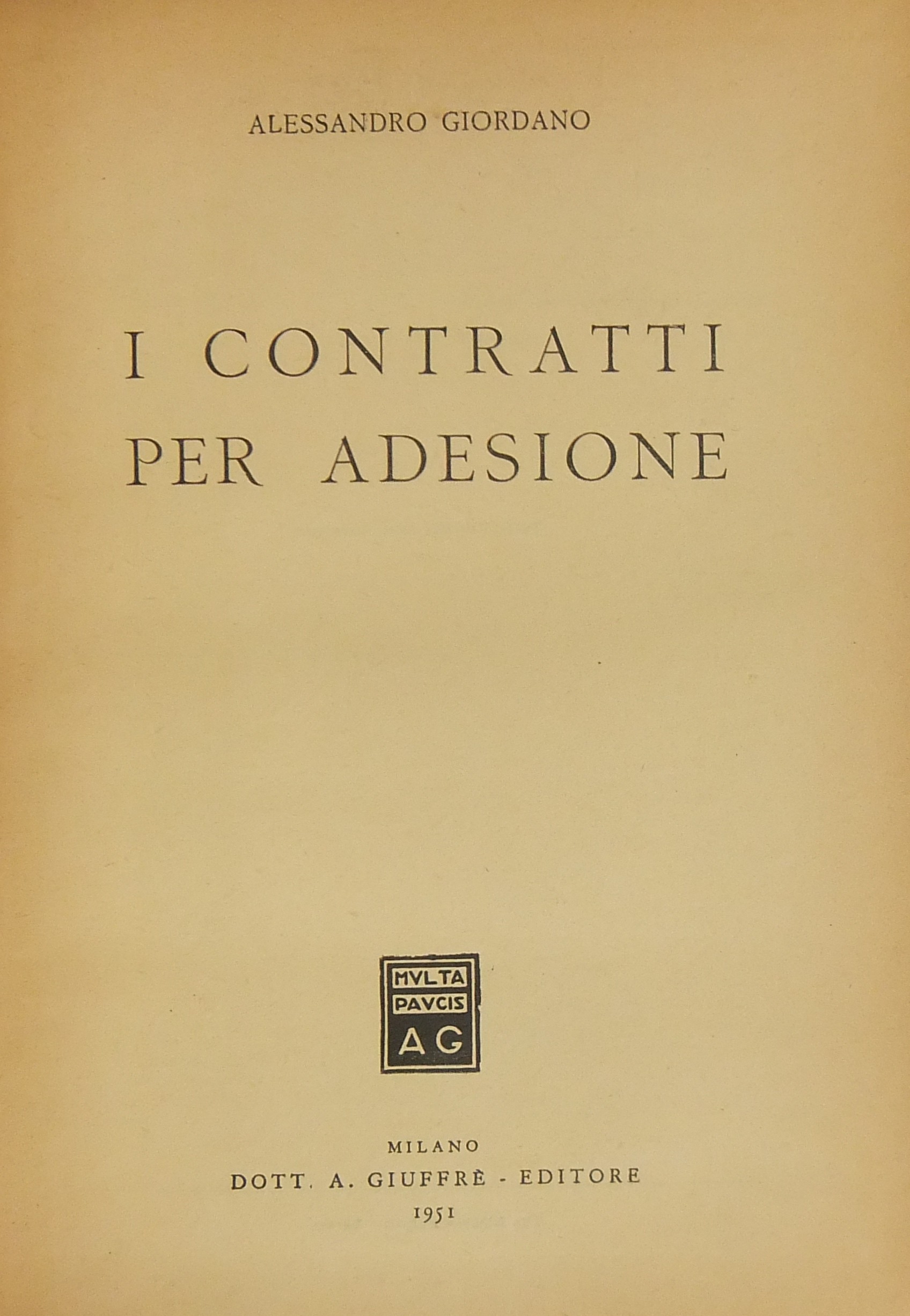I contratti per adesione