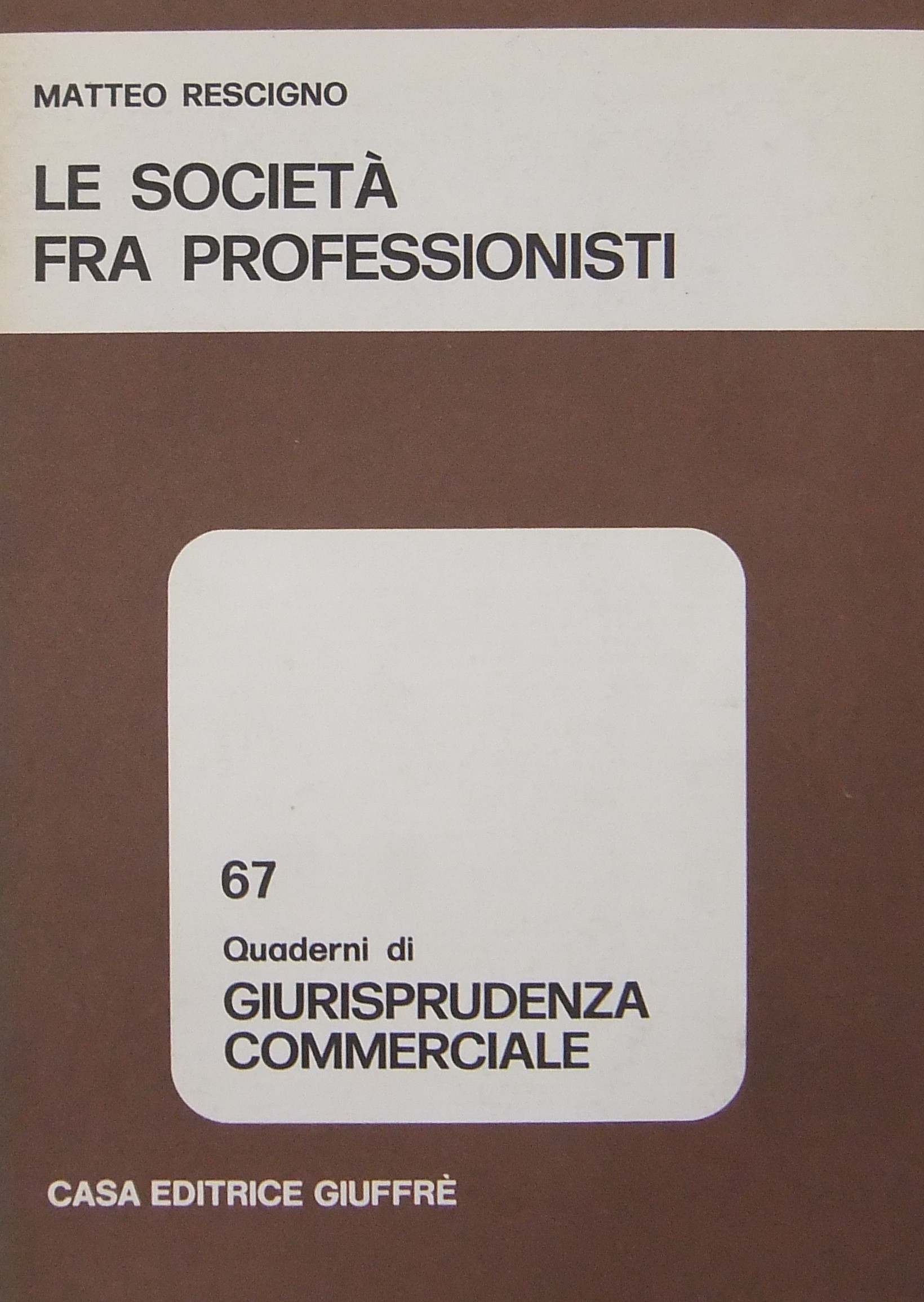 Le società fra professionisti