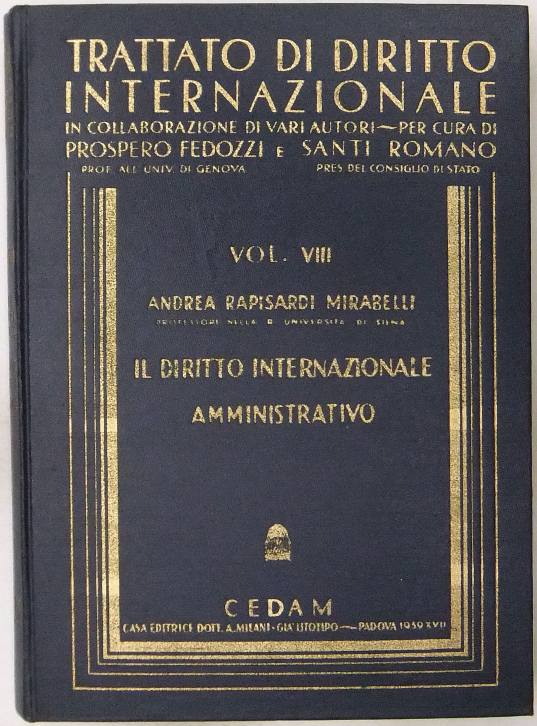 Il diritto internazionale amministrativo