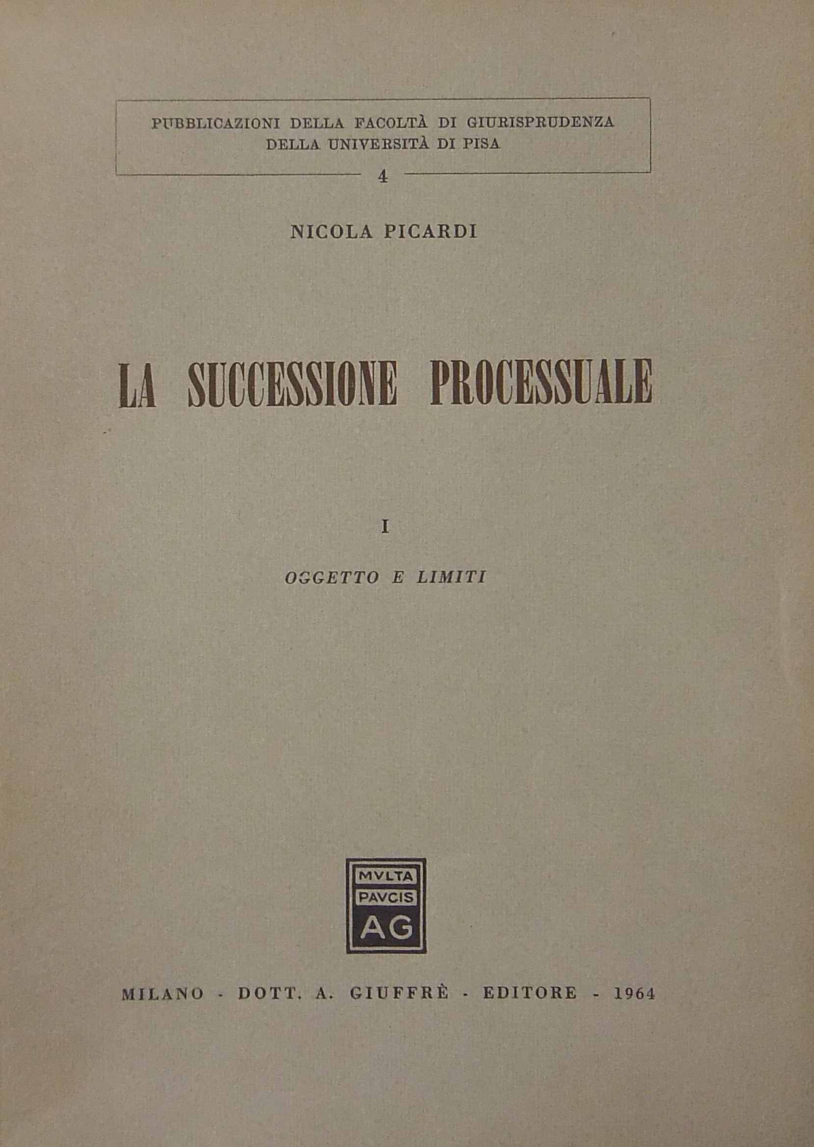 La successione processuale.