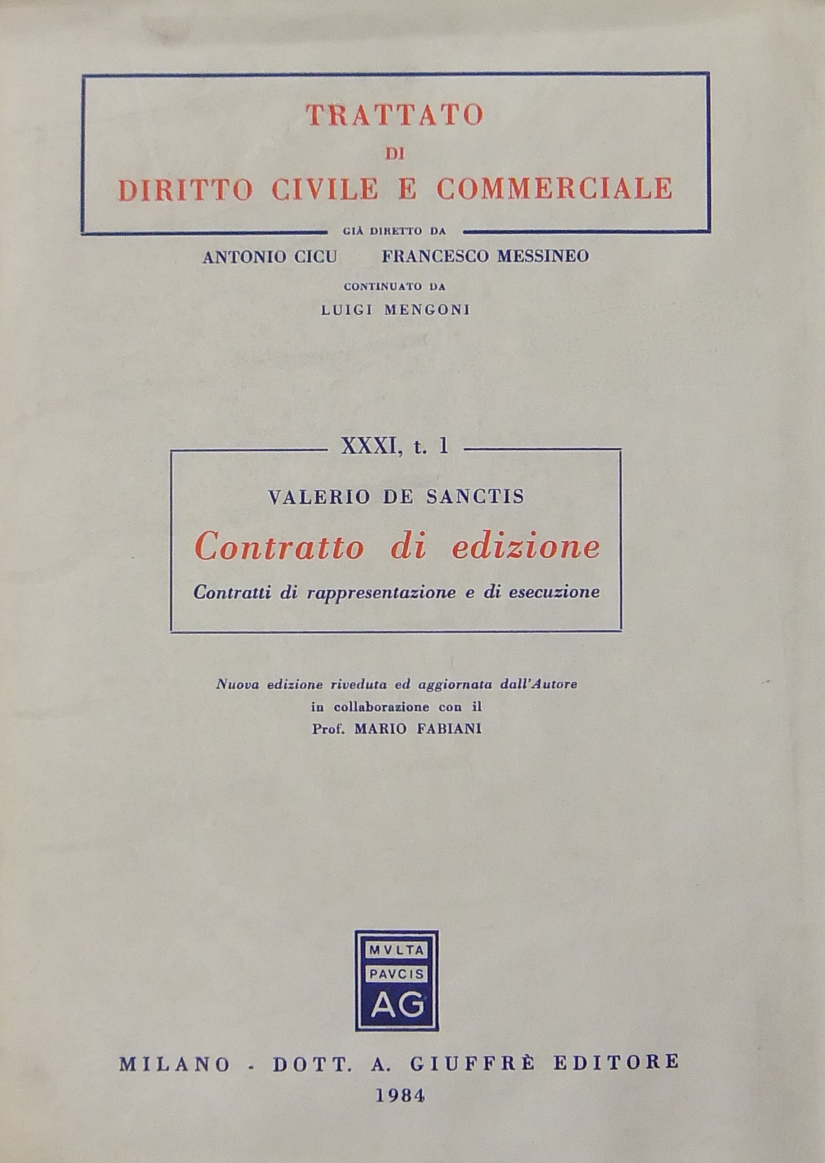 Contratto di edizione. Contratti di rappresentazione e di esecuzione