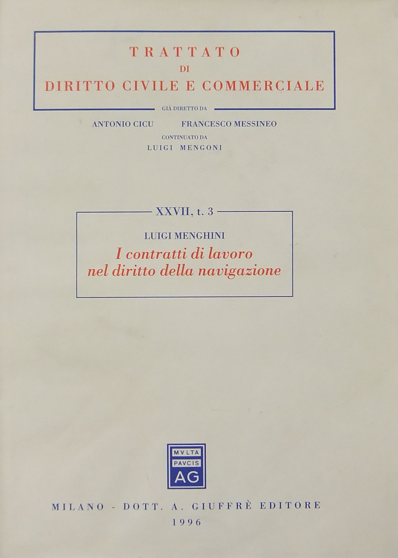 I contratti di lavoro nel diritto della navigazione