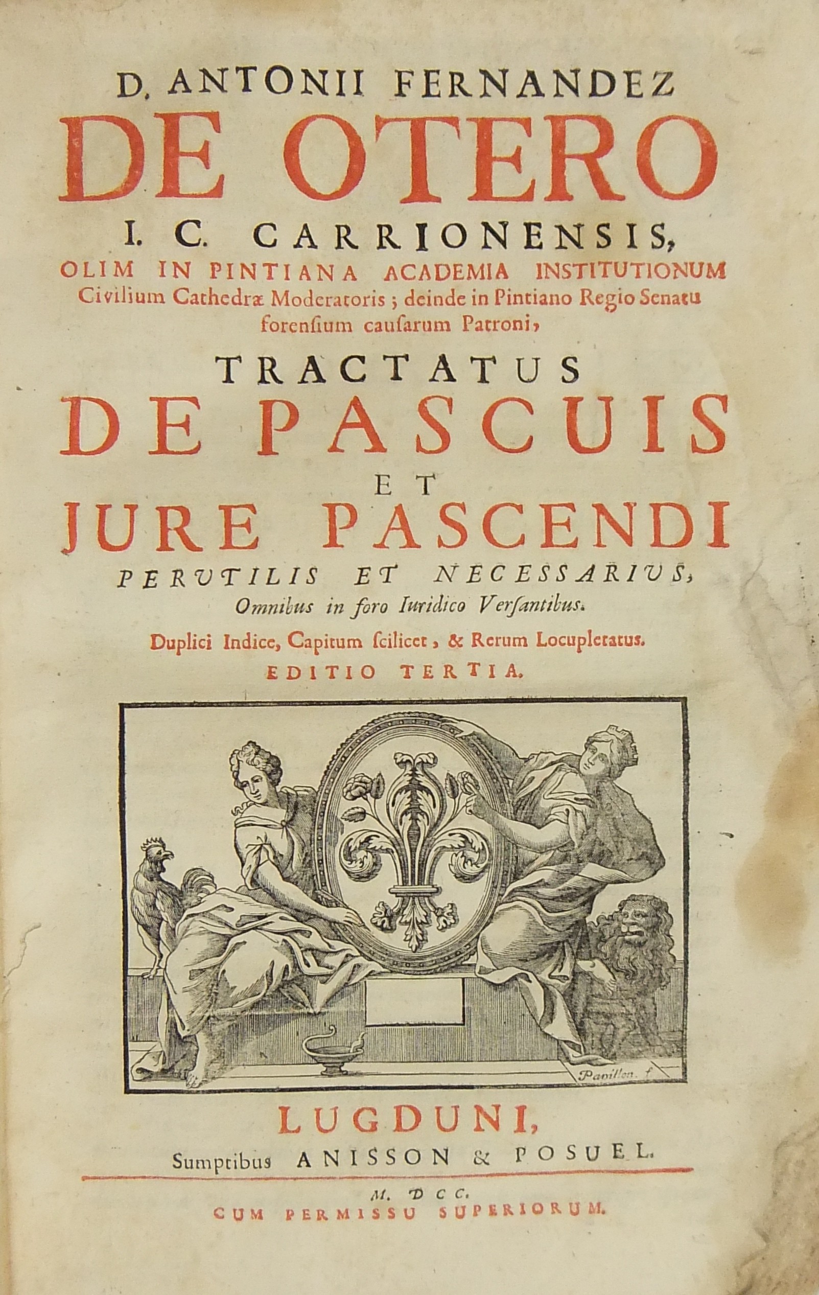 D. Antonii Fernandez De Otero.. Tractatus de pascuis et jure pascendi