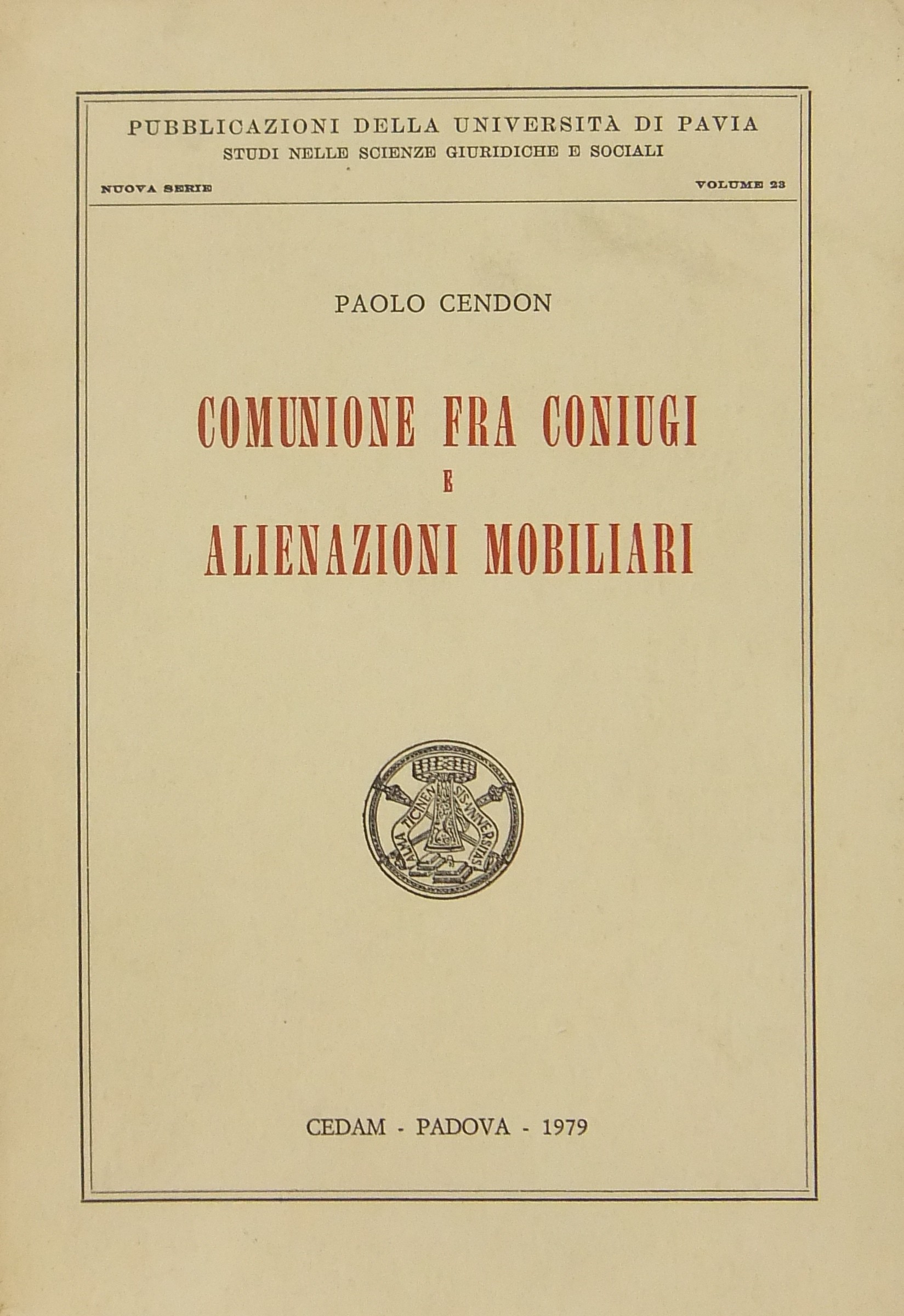 Comunione fra coniugi e alienazioni mobiliari