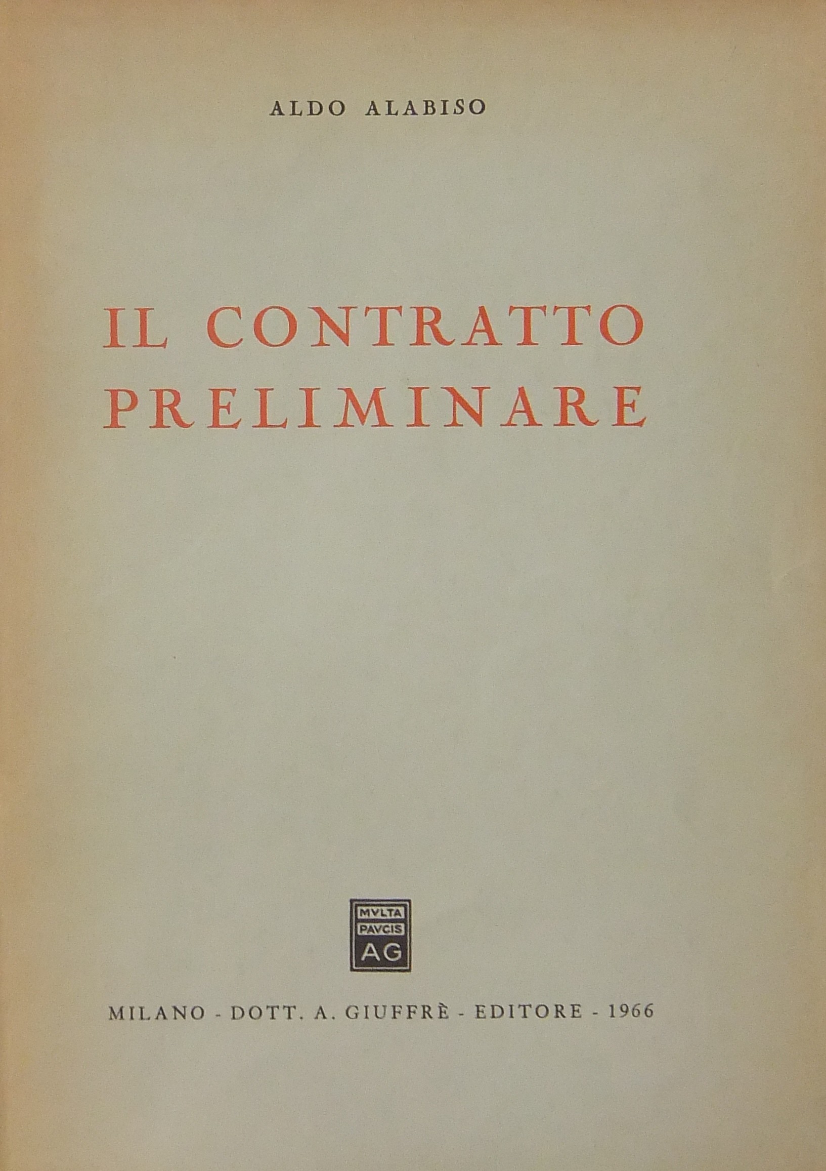 Il contratto preliminare