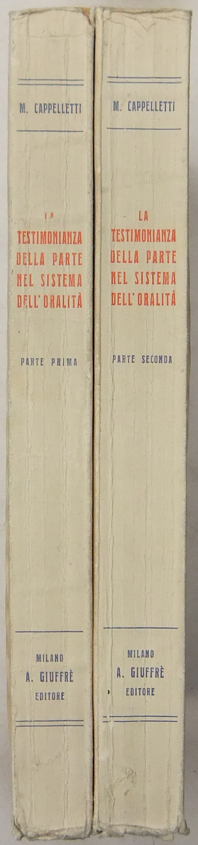 La testimonianza della parte nel sistema della oralità.