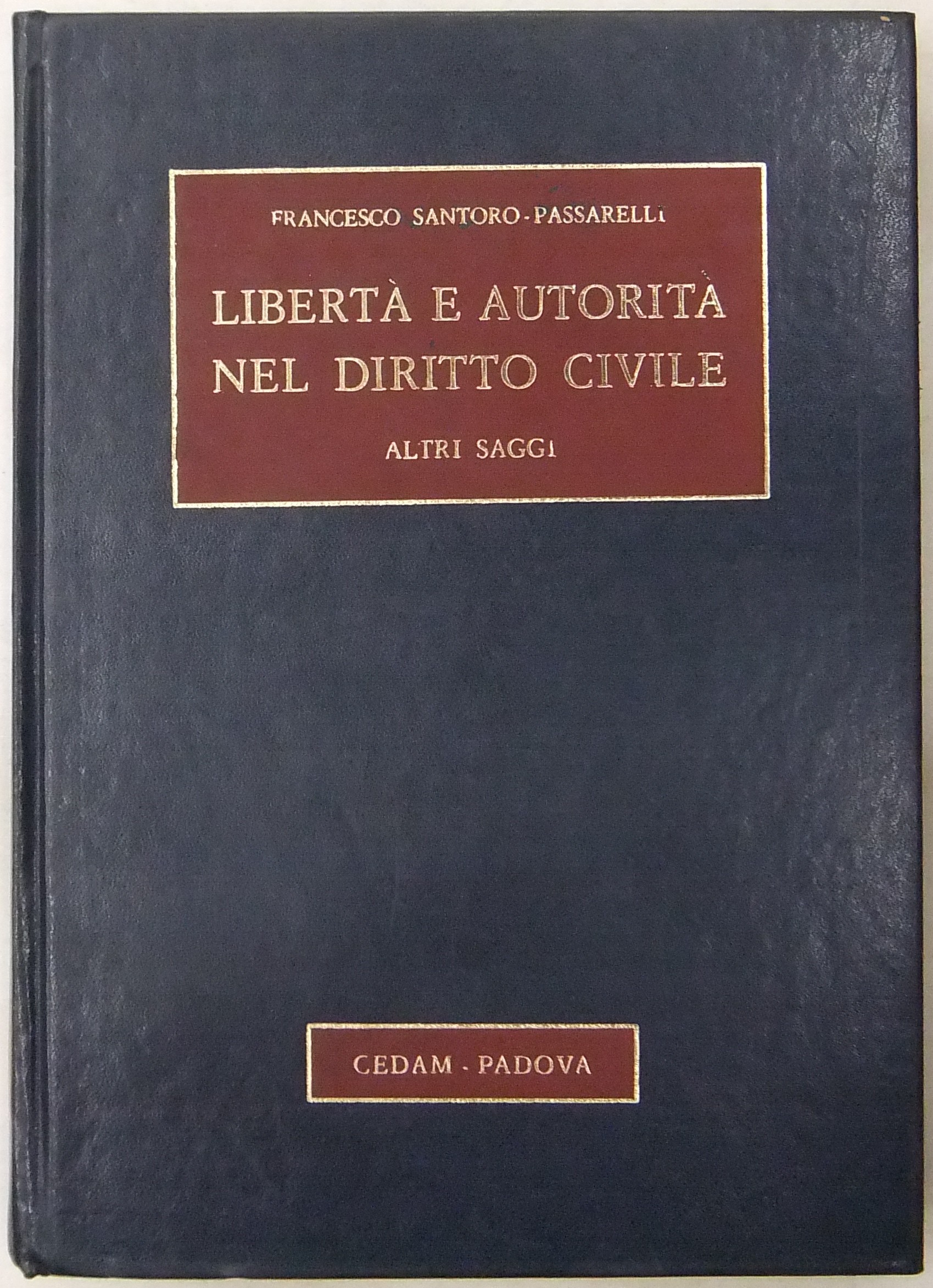 Libertà e autorità nel diritto civile. Altri saggi