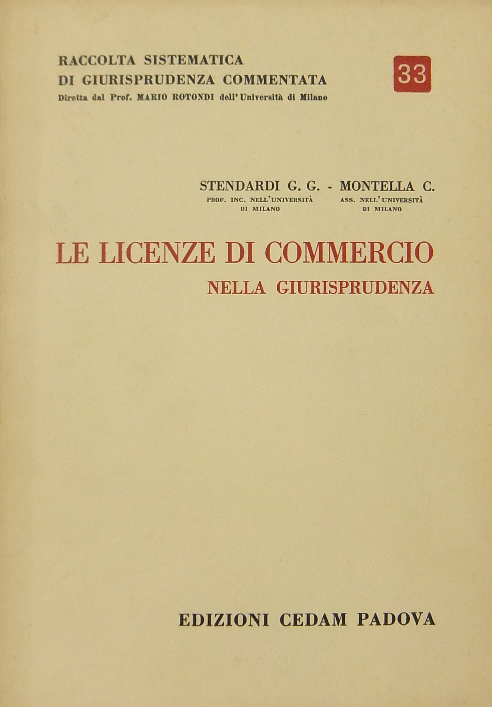 Le licenze di commercio nella giurisprudenza