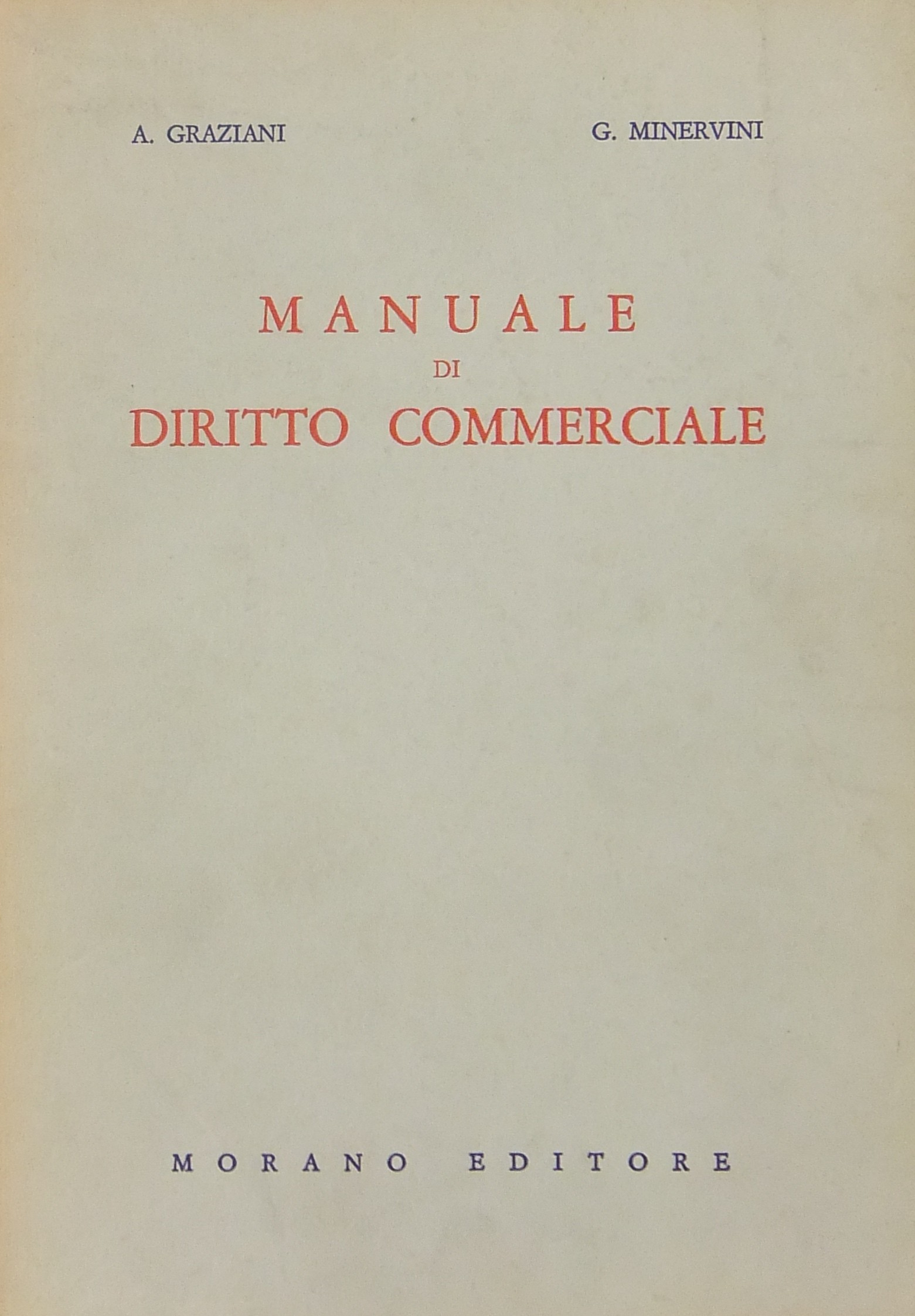 Manuale di diritto commerciale