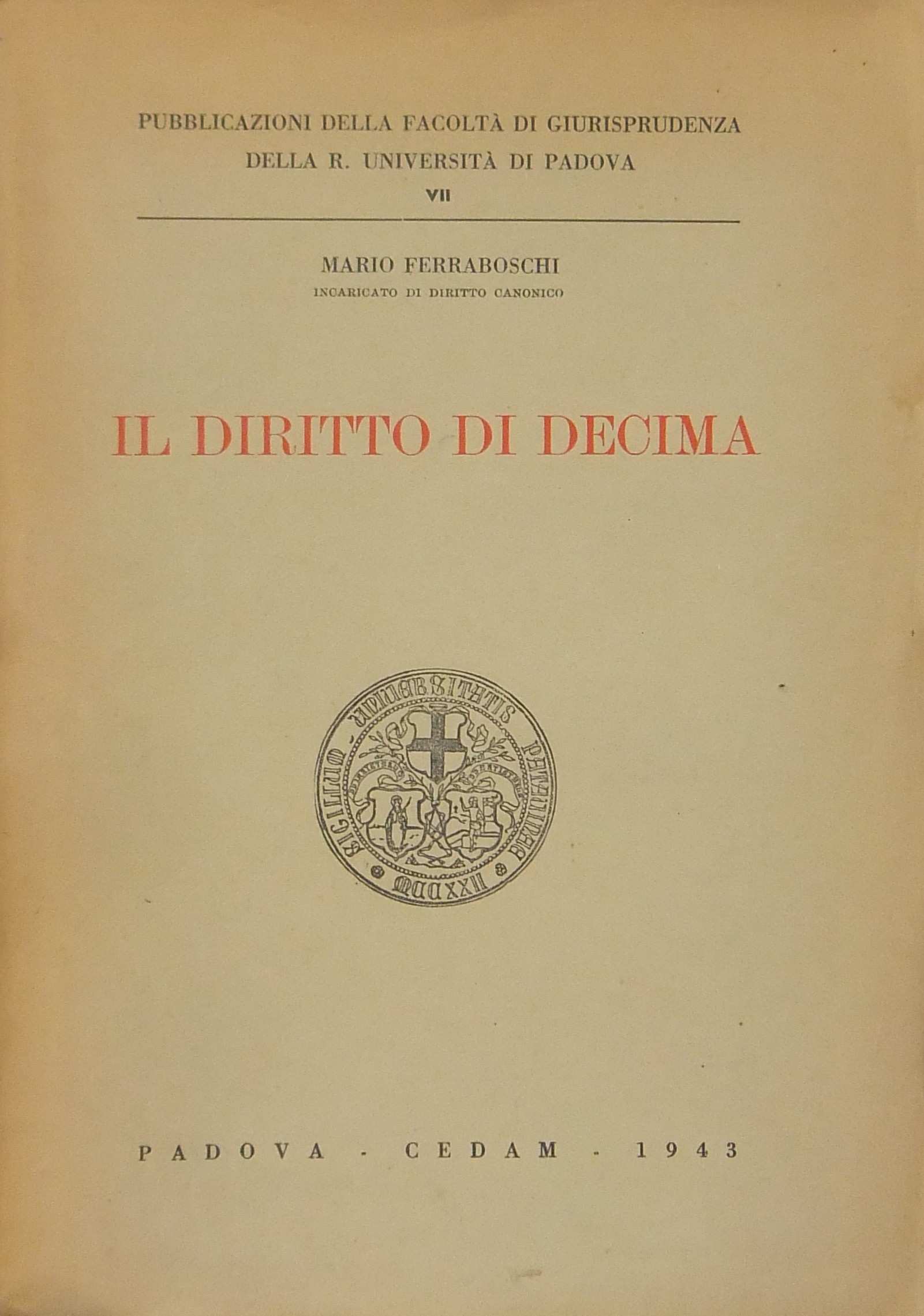 Il diritto di decima