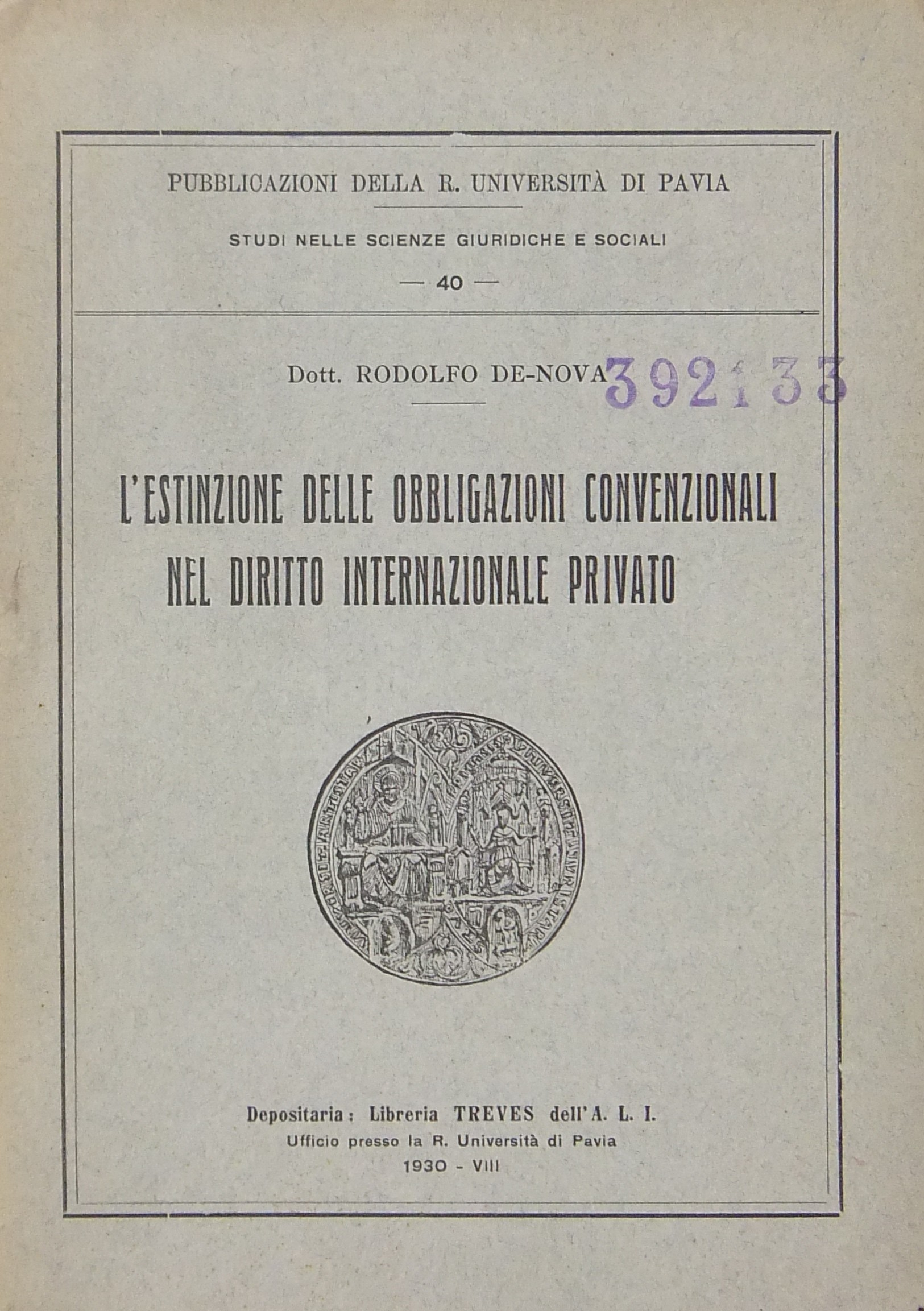 L'estinzione delle obbligazioni convenzionali nel diritto internazionale privato