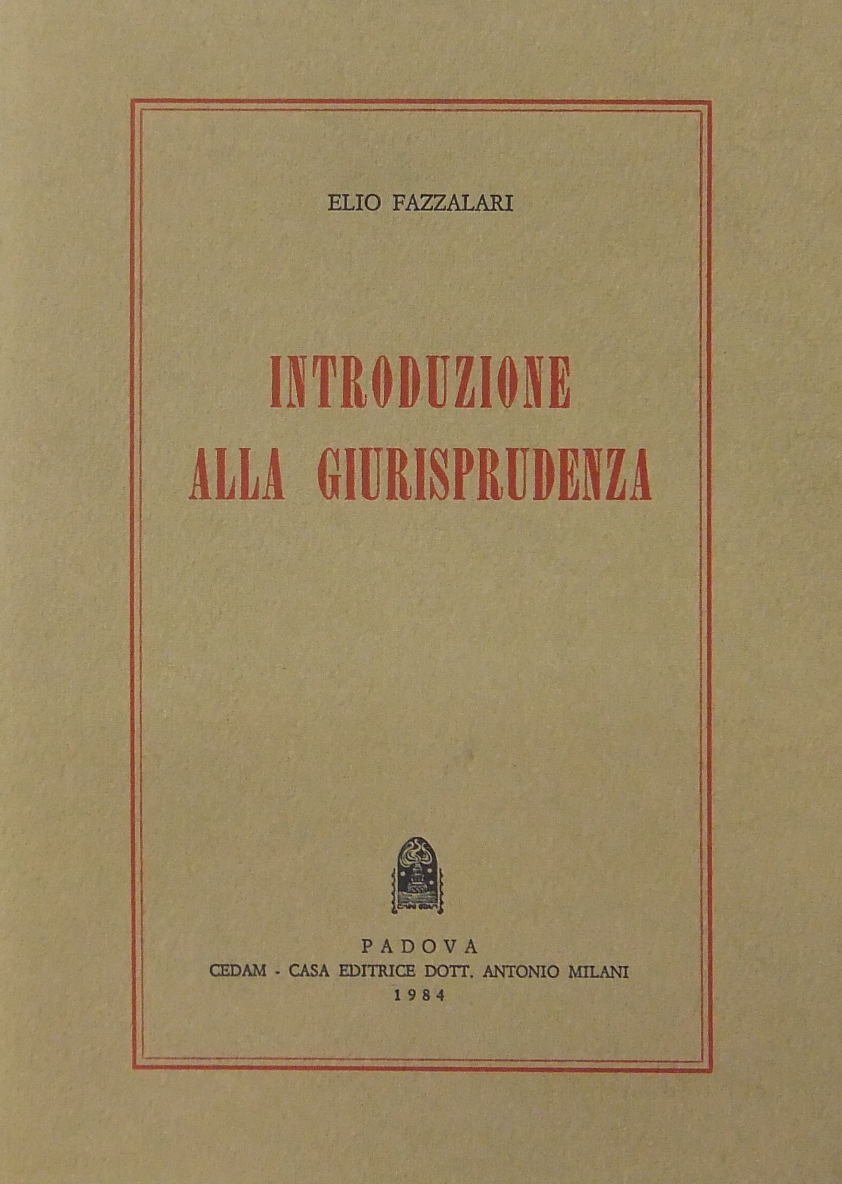 Introduzione alla giurisprudenza