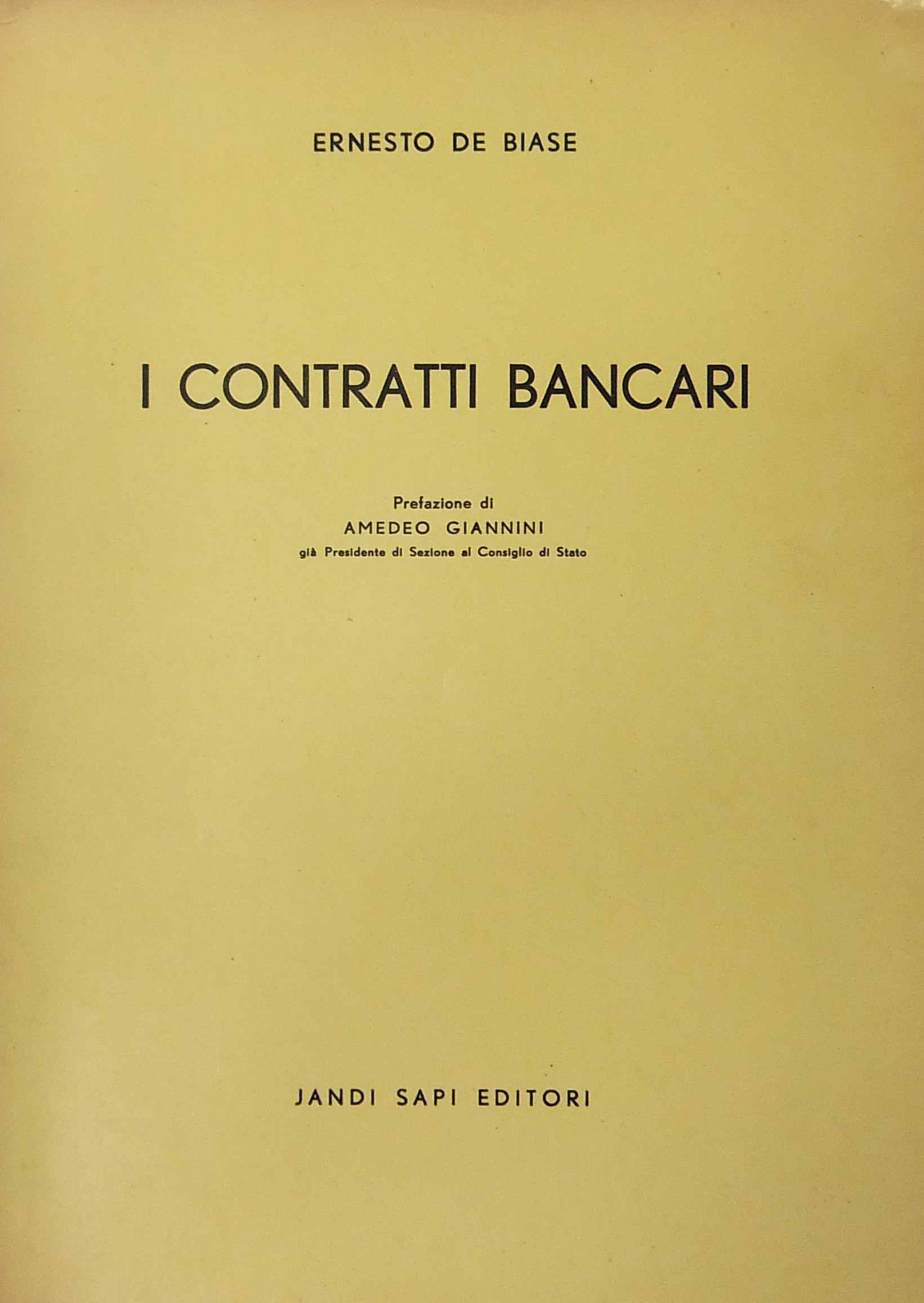 I contratti bancari