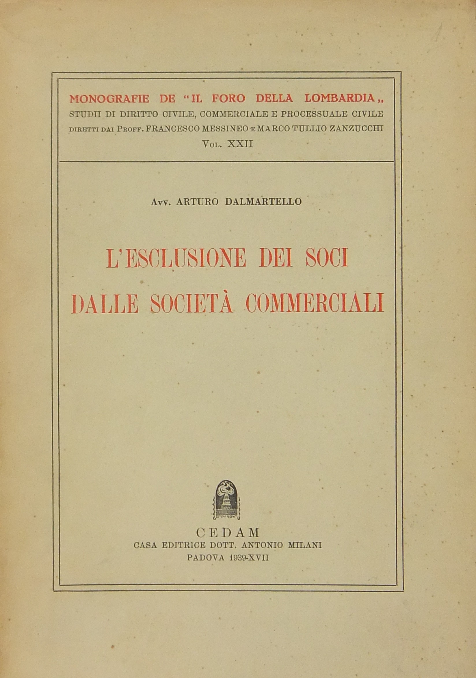 L'esclusione dei soci dalle società commerciali
