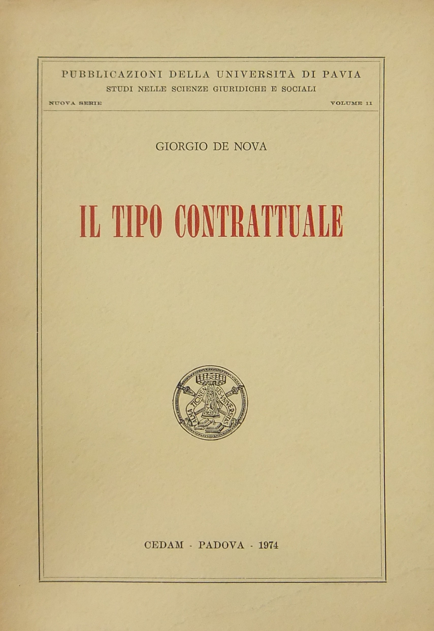 Il tipo contrattuale