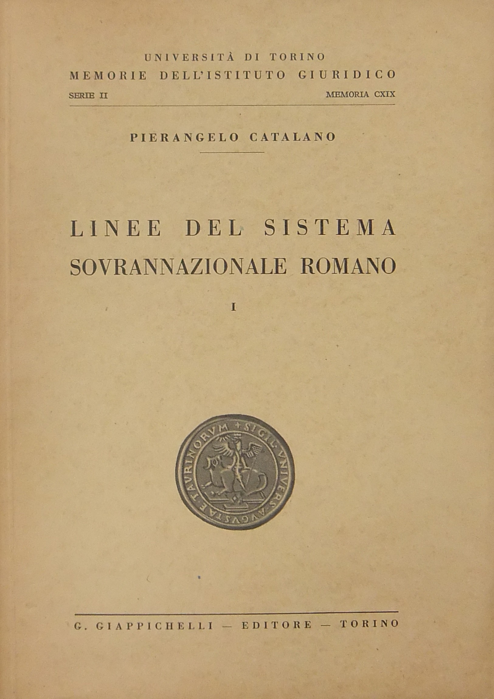 Linee del sistema sovrannazionale romano.