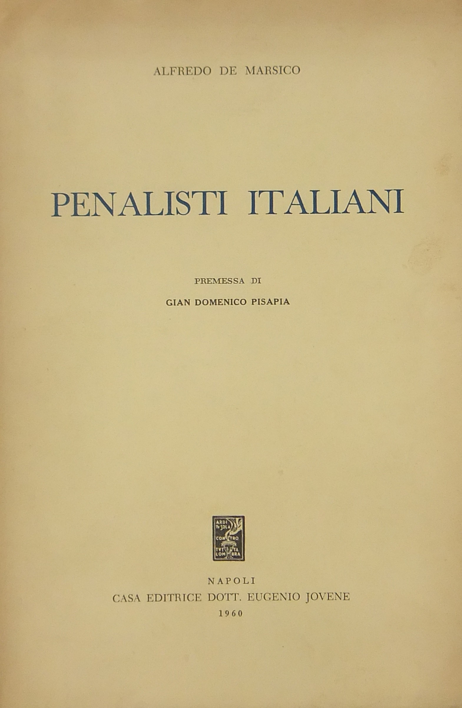 Penalisti italiani.