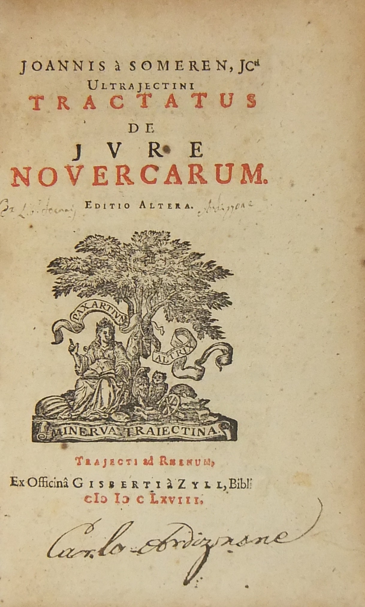 Joannis a Someren jc.. Tractatus de jure novercarum. Editio altera