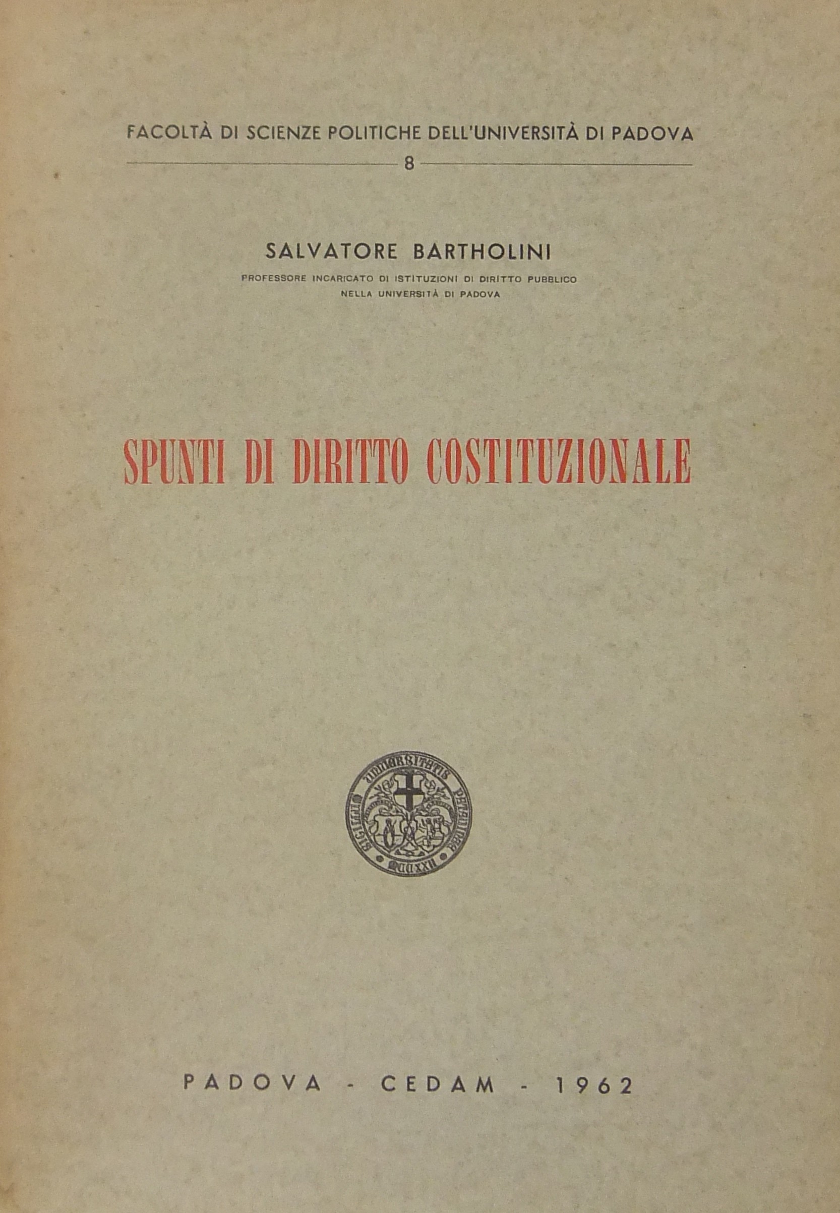 Spunti di diritto costituzionale