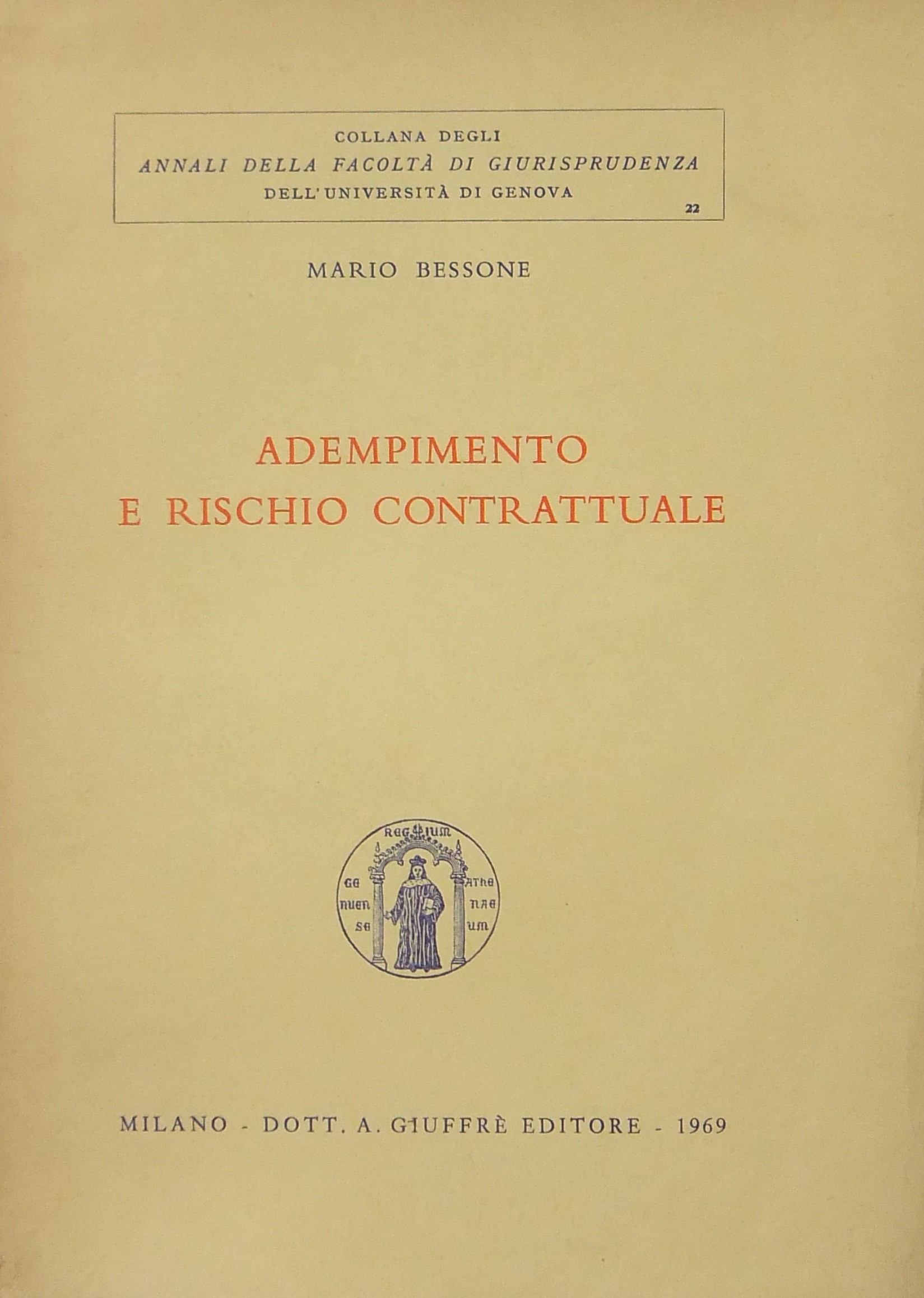 Adempimento e rischio contrattuale