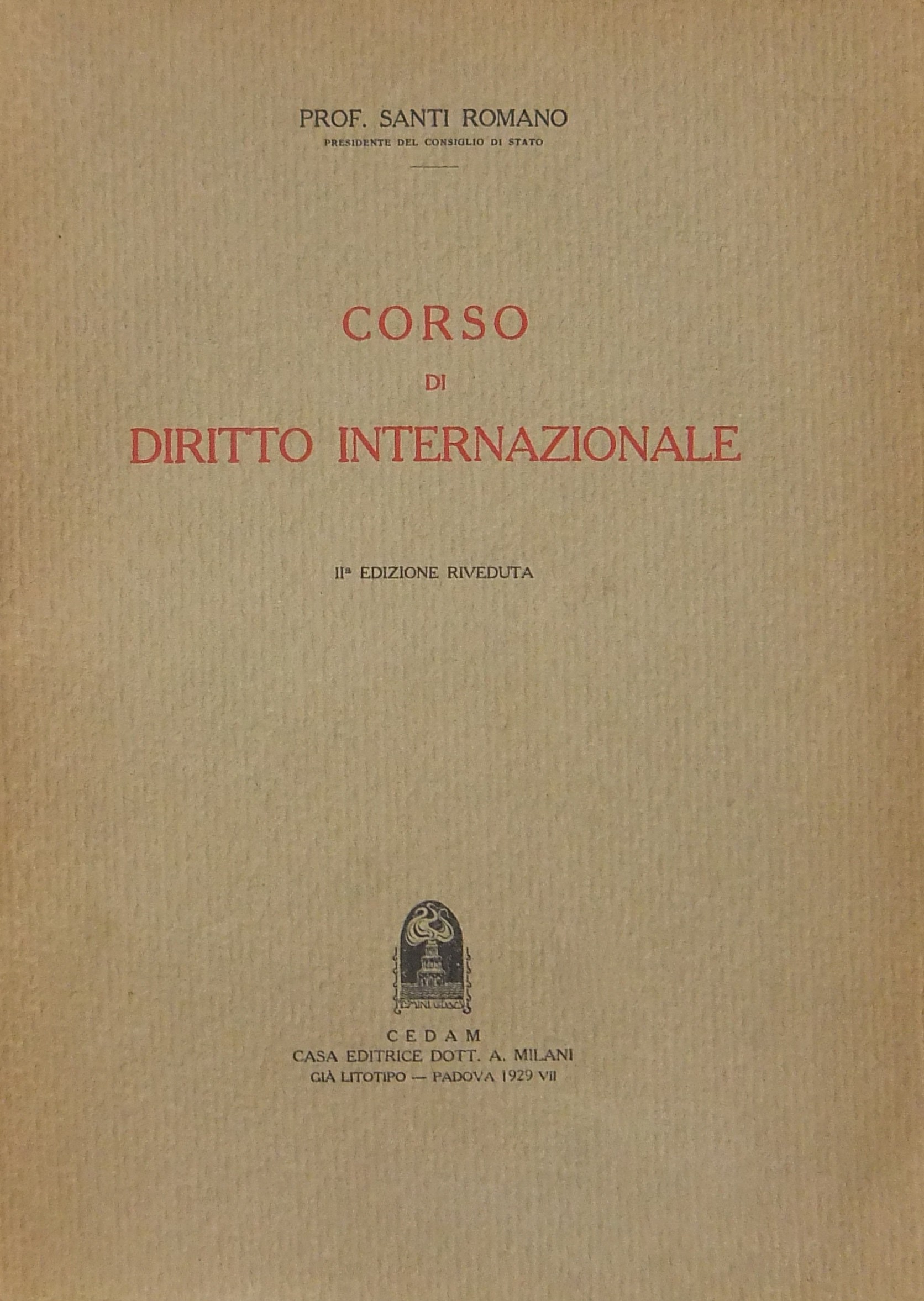 Corso di diritto internazionale
