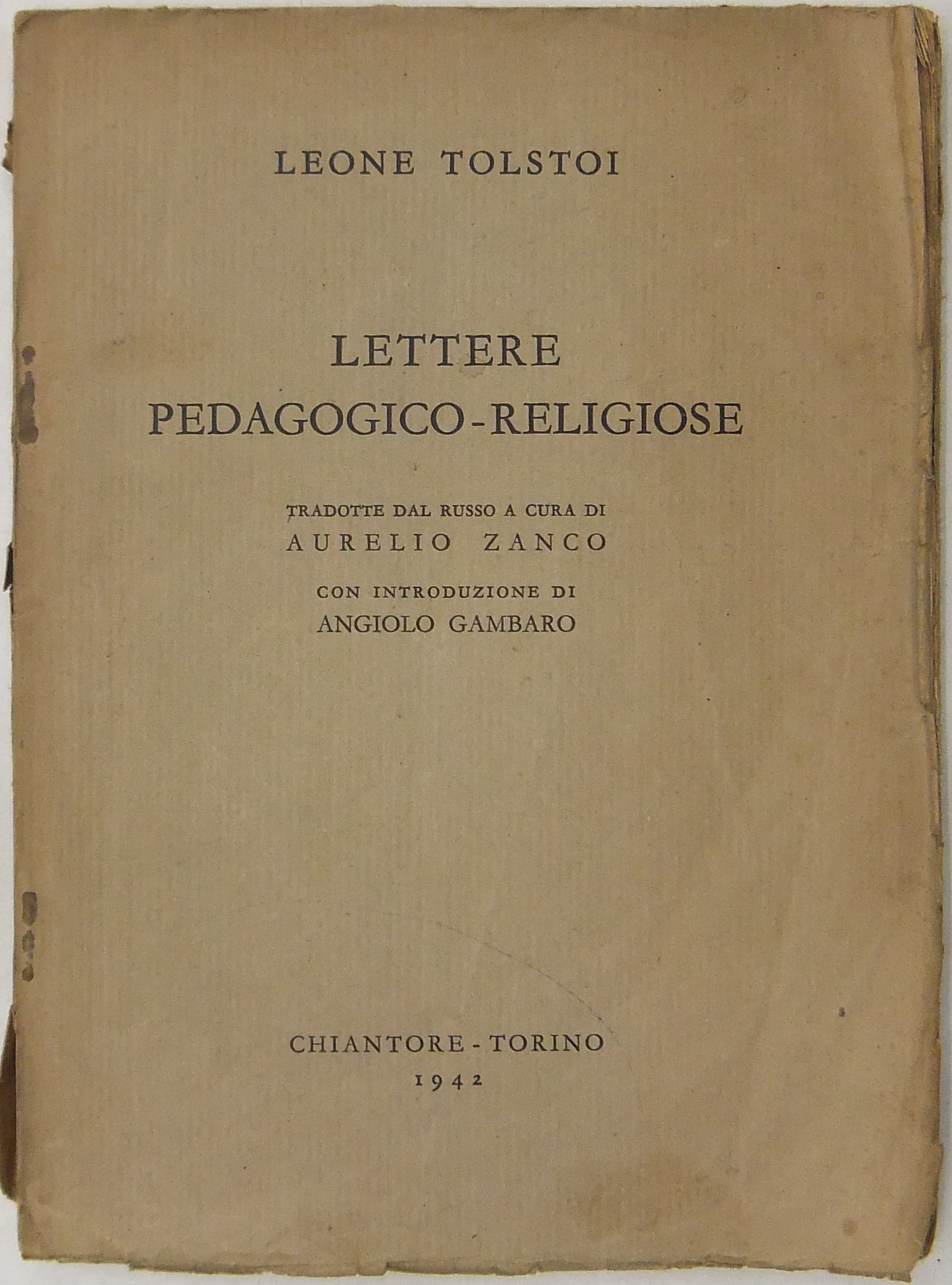 Lettere pedagogico-religiose tradotte dal russo 
