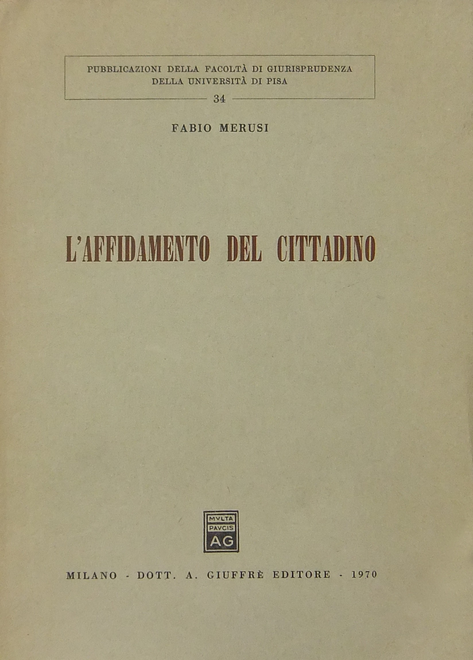 L'affidamento del cittadino