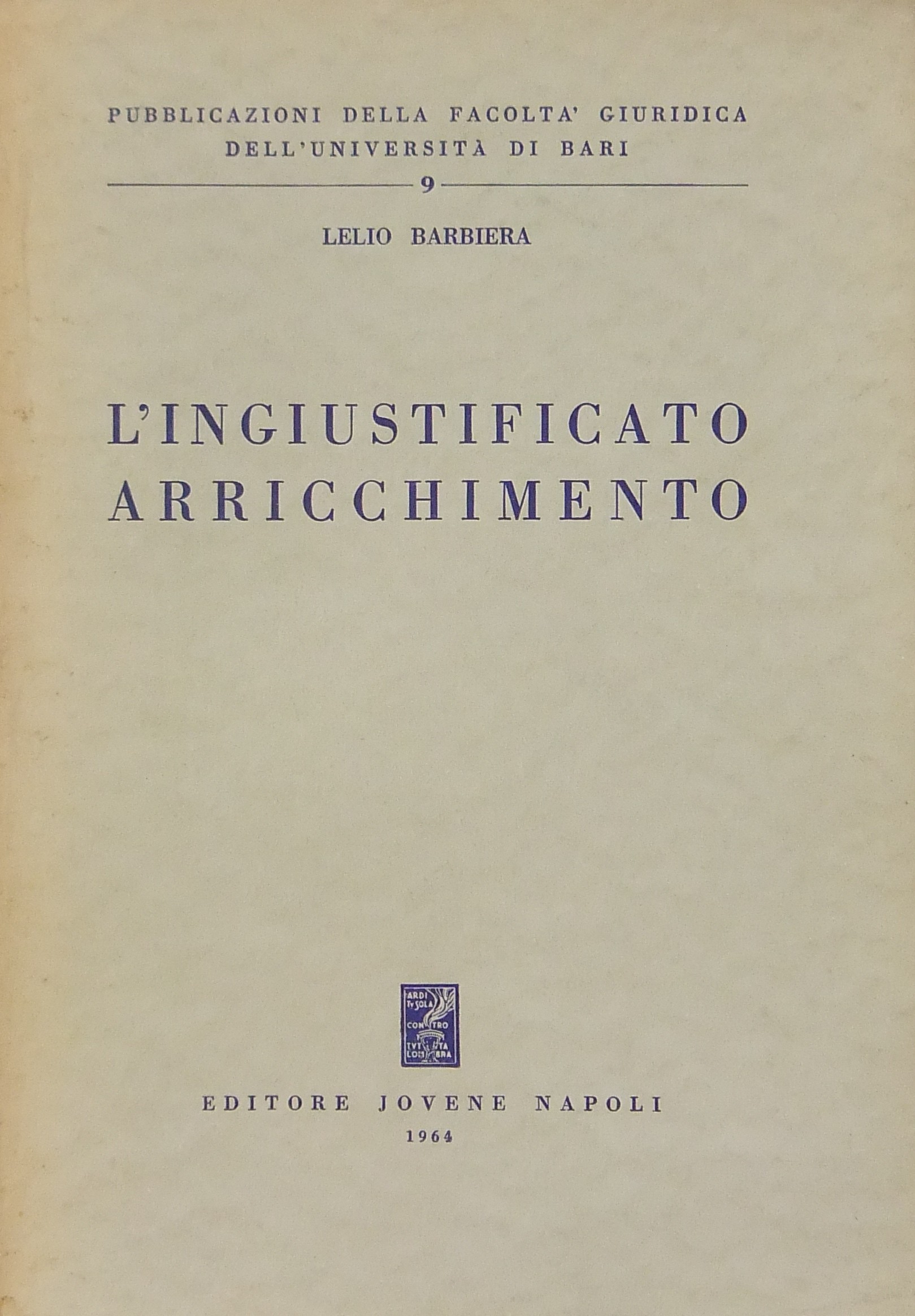 L'ingiustificato arricchimento