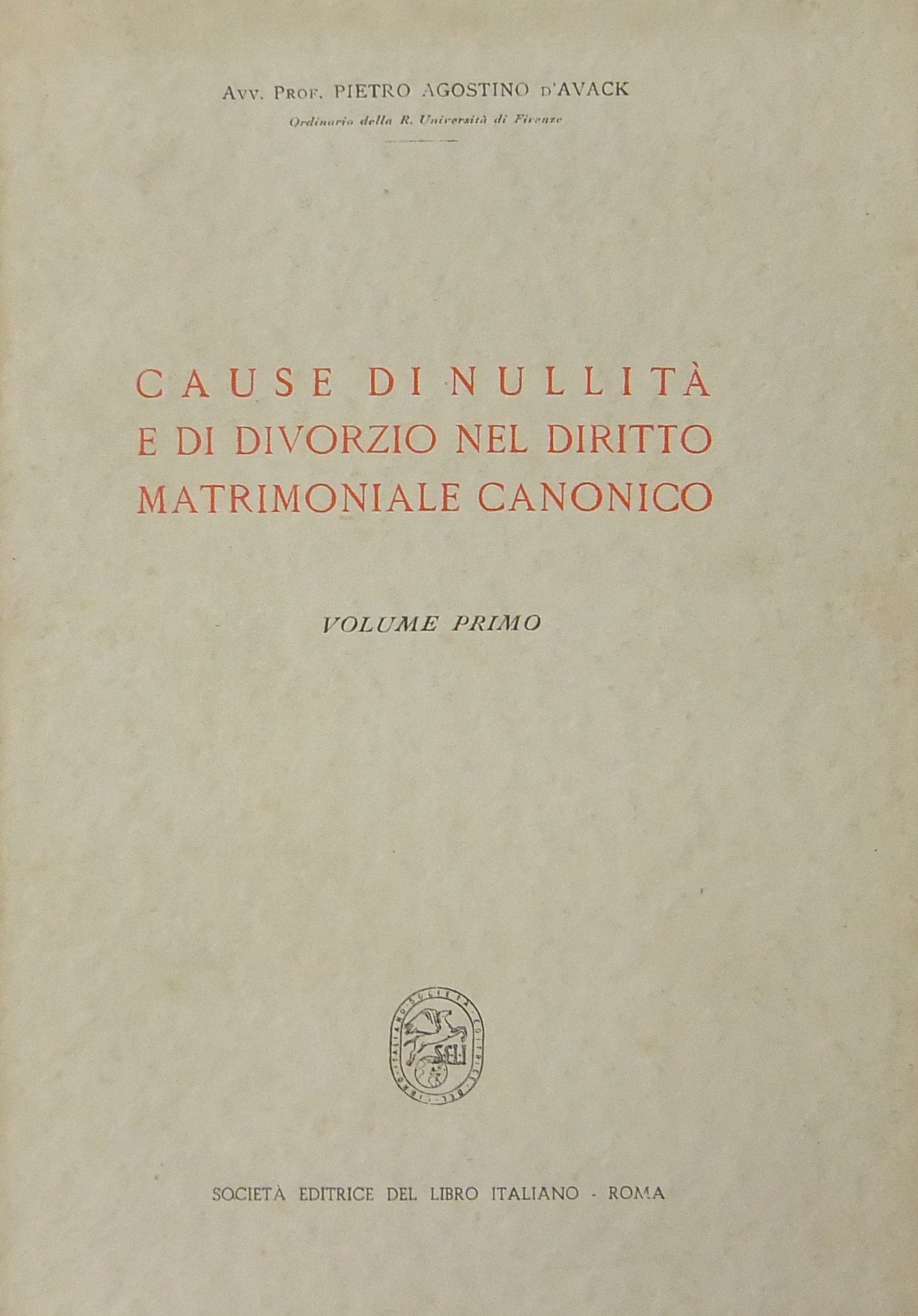 Cause di nullità e di divorzio nel diritto matrimoniale canonico. 