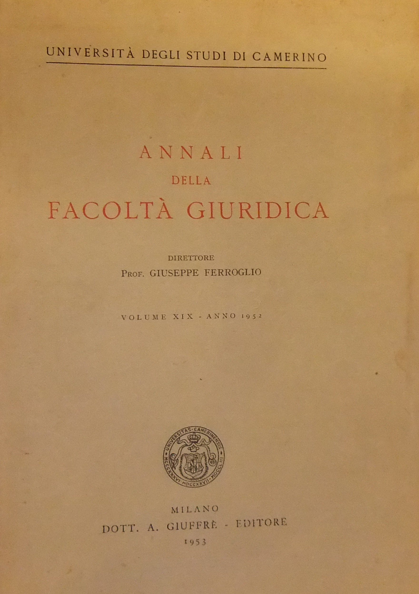 Raptus in parentes (Ferroglio). Nota sul legato di