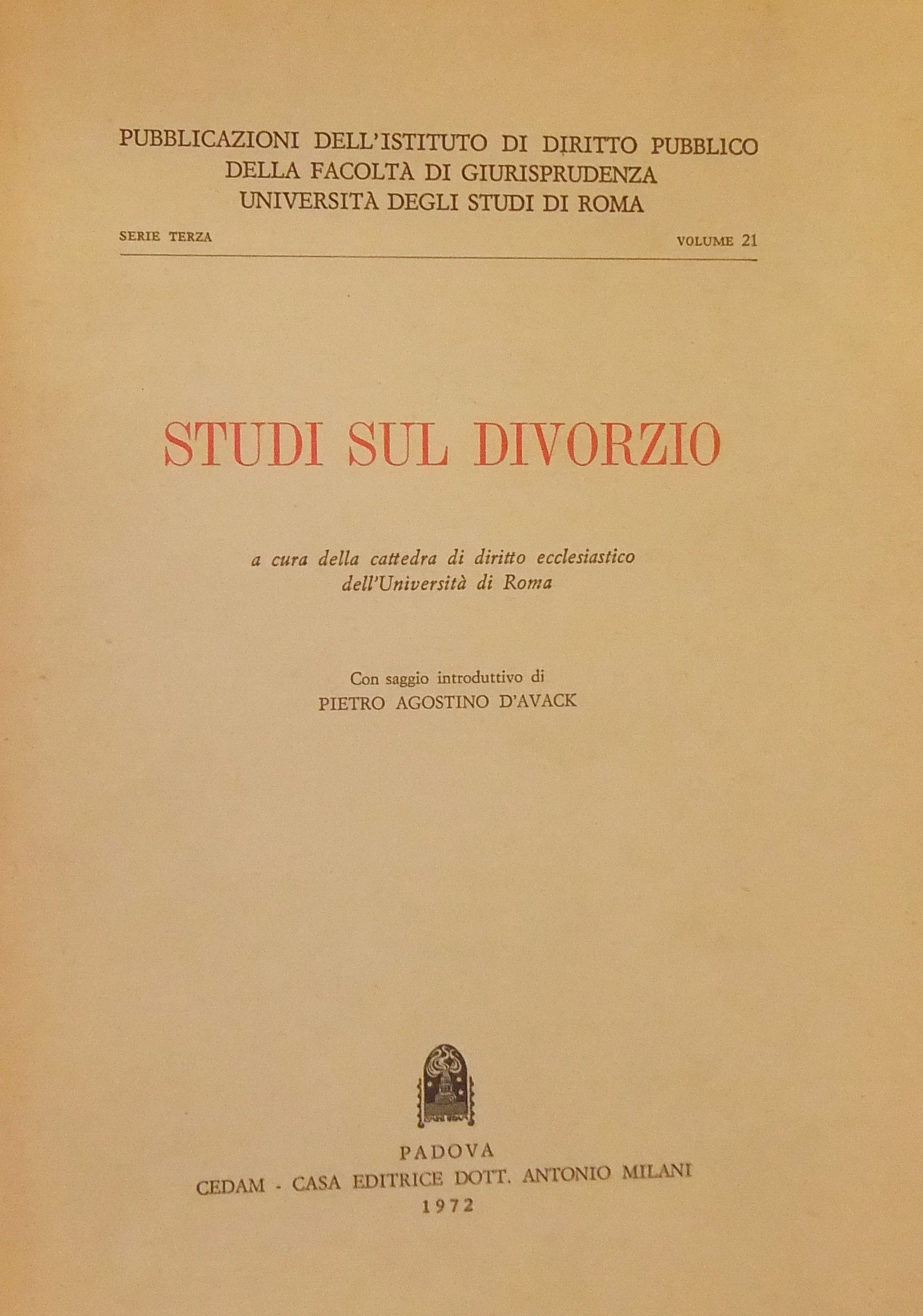 Studi sul divorzio.