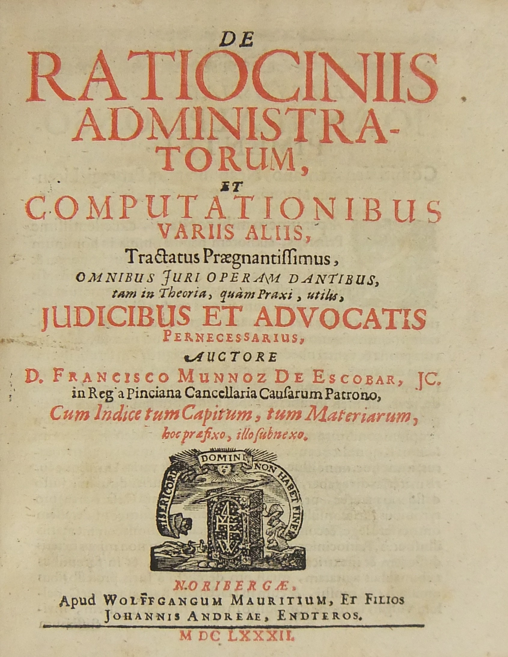 De ratiociniis administratorum et computationibus