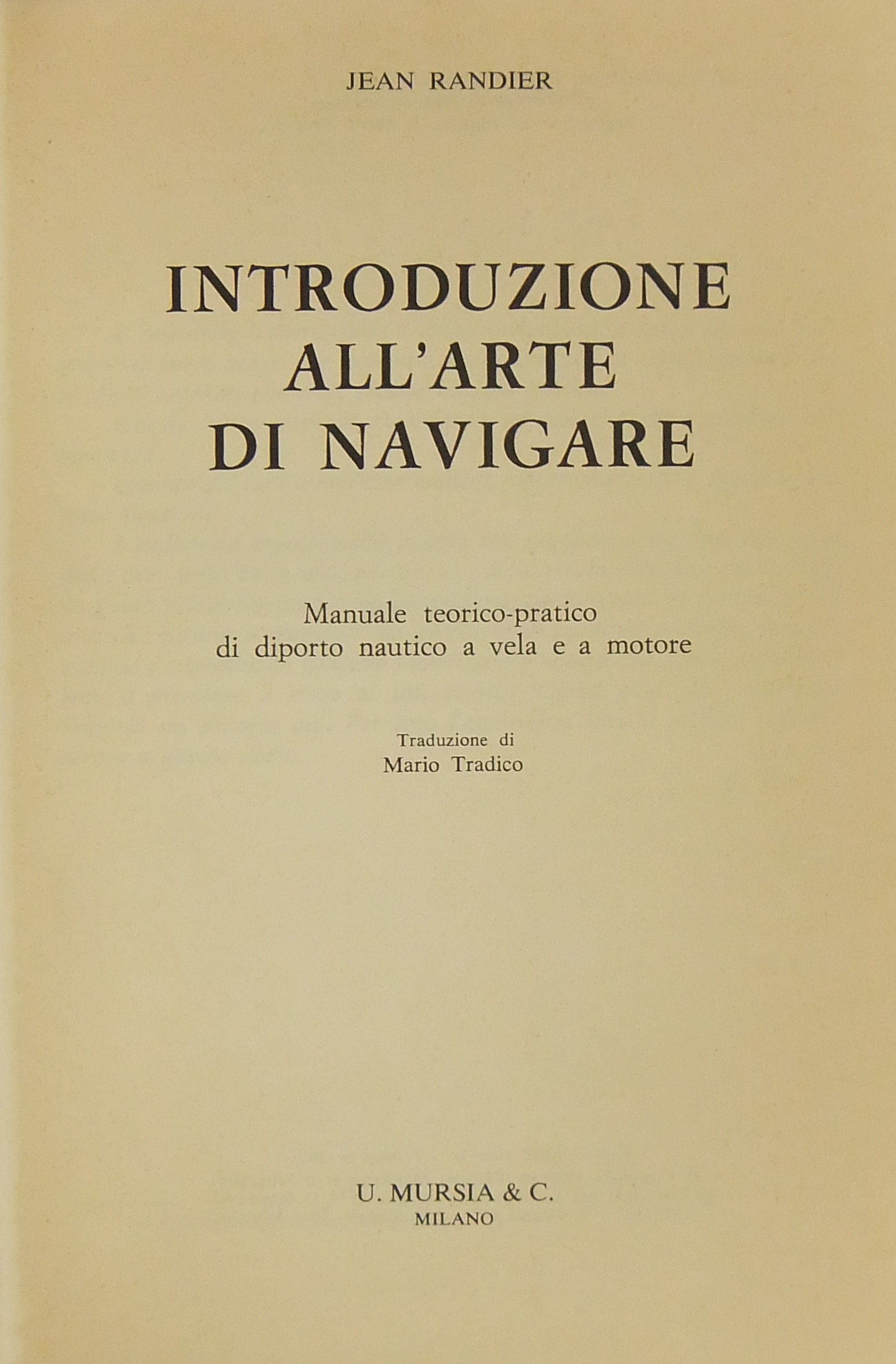Introduzione all'arte di navigare.