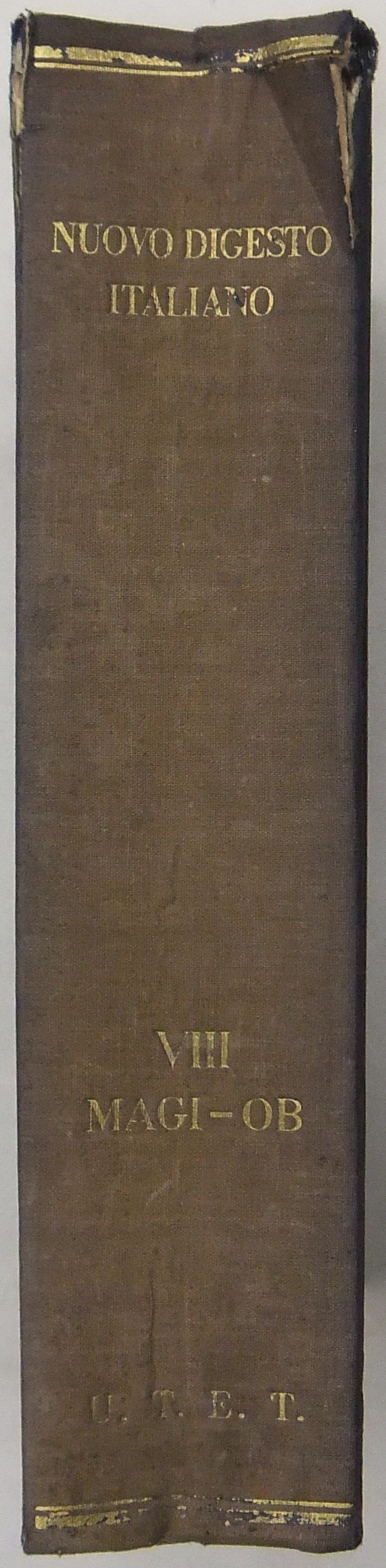 Nuovo Digesto Italiano. A cura di Mariano D'Amelio.