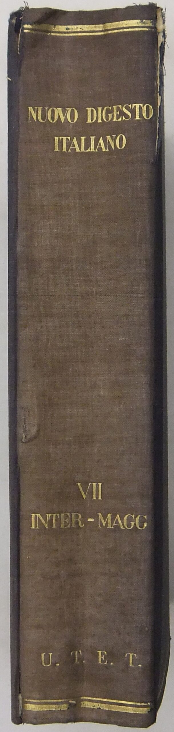 Nuovo Digesto Italiano. A cura di Mariano D'Amelio.